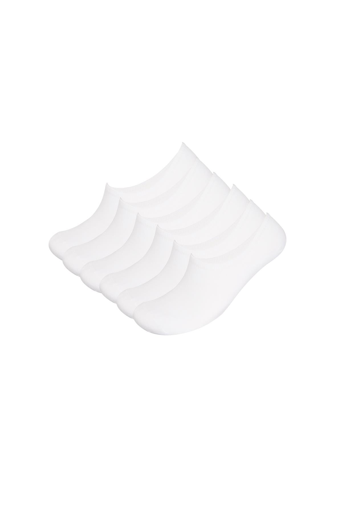 Unisex 7-Pack Sneakers Ankle Socks White