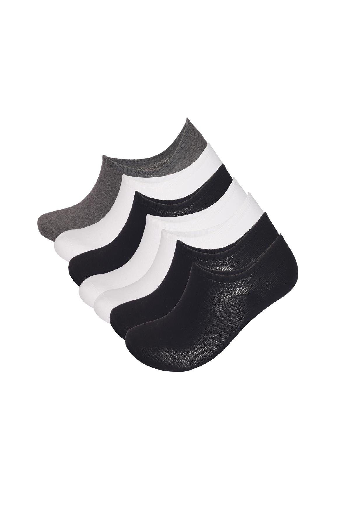 Unisex 7-Pack Sneakers No-Show Socks Black / White / Navy / Anthracite