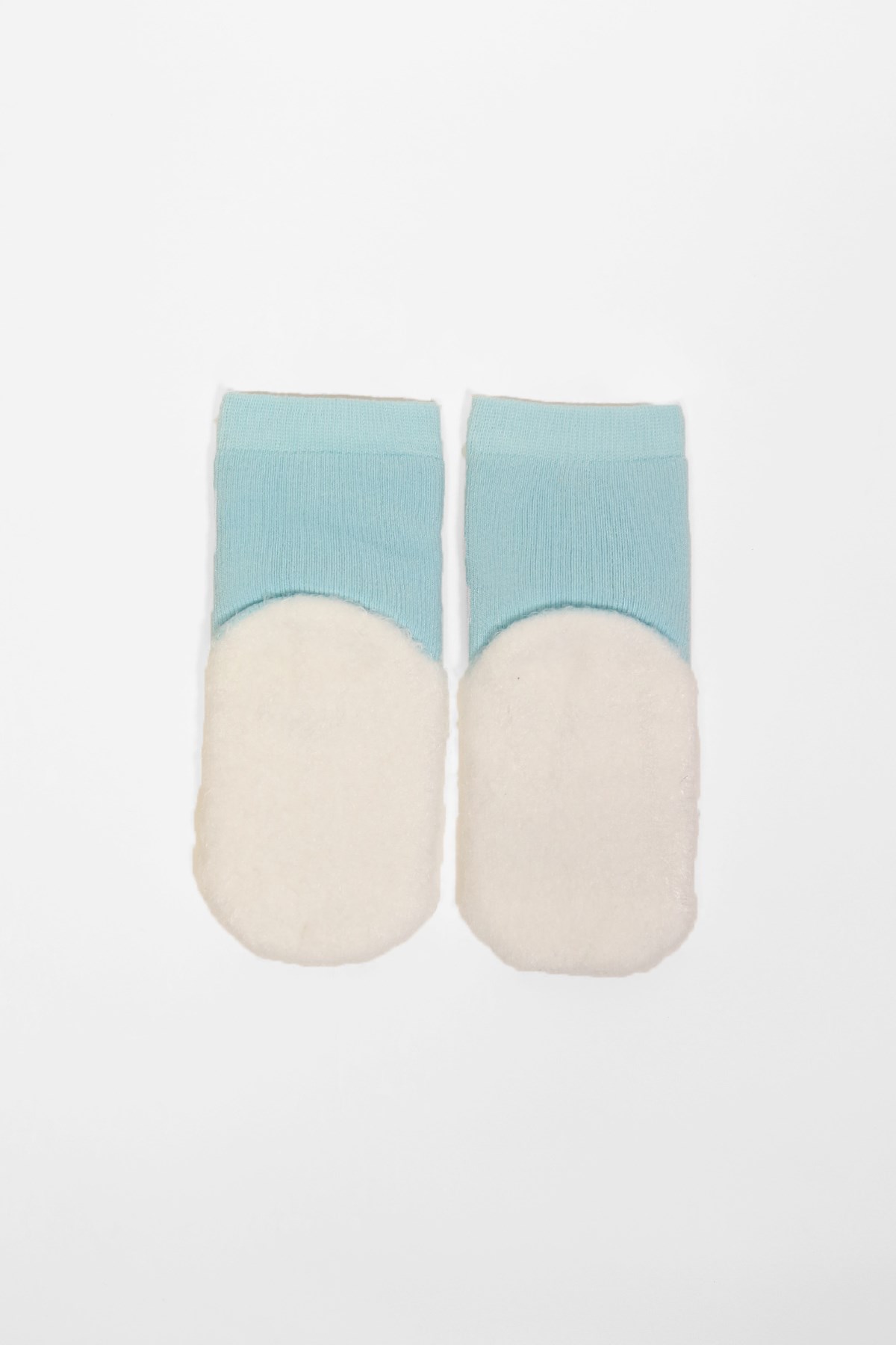 Bear Patterned Baby Sock Blue