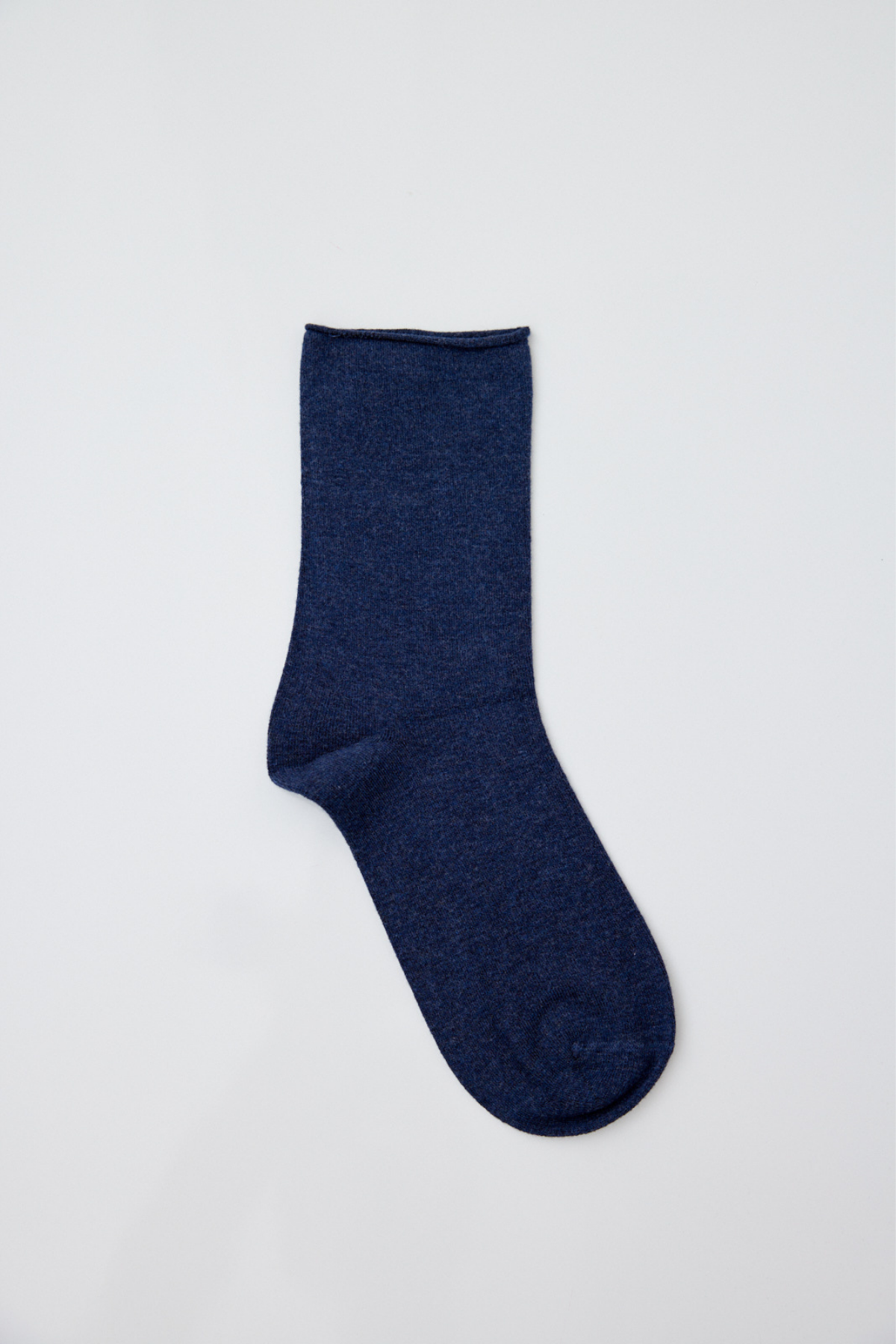 Womens Basic Modal Socket Socks Navy Melange