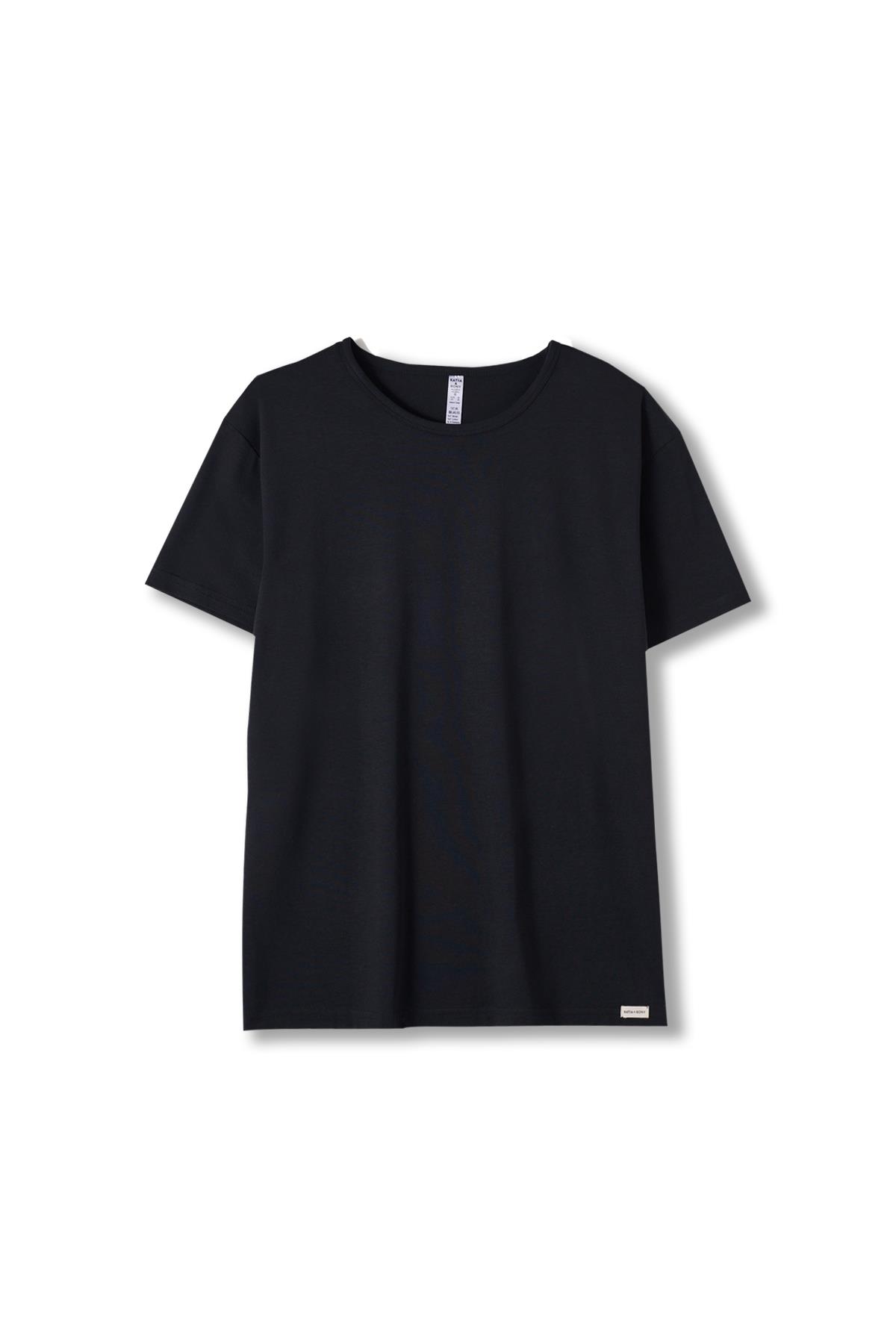Basic Modal O-Neck Mens T-Shirt Black