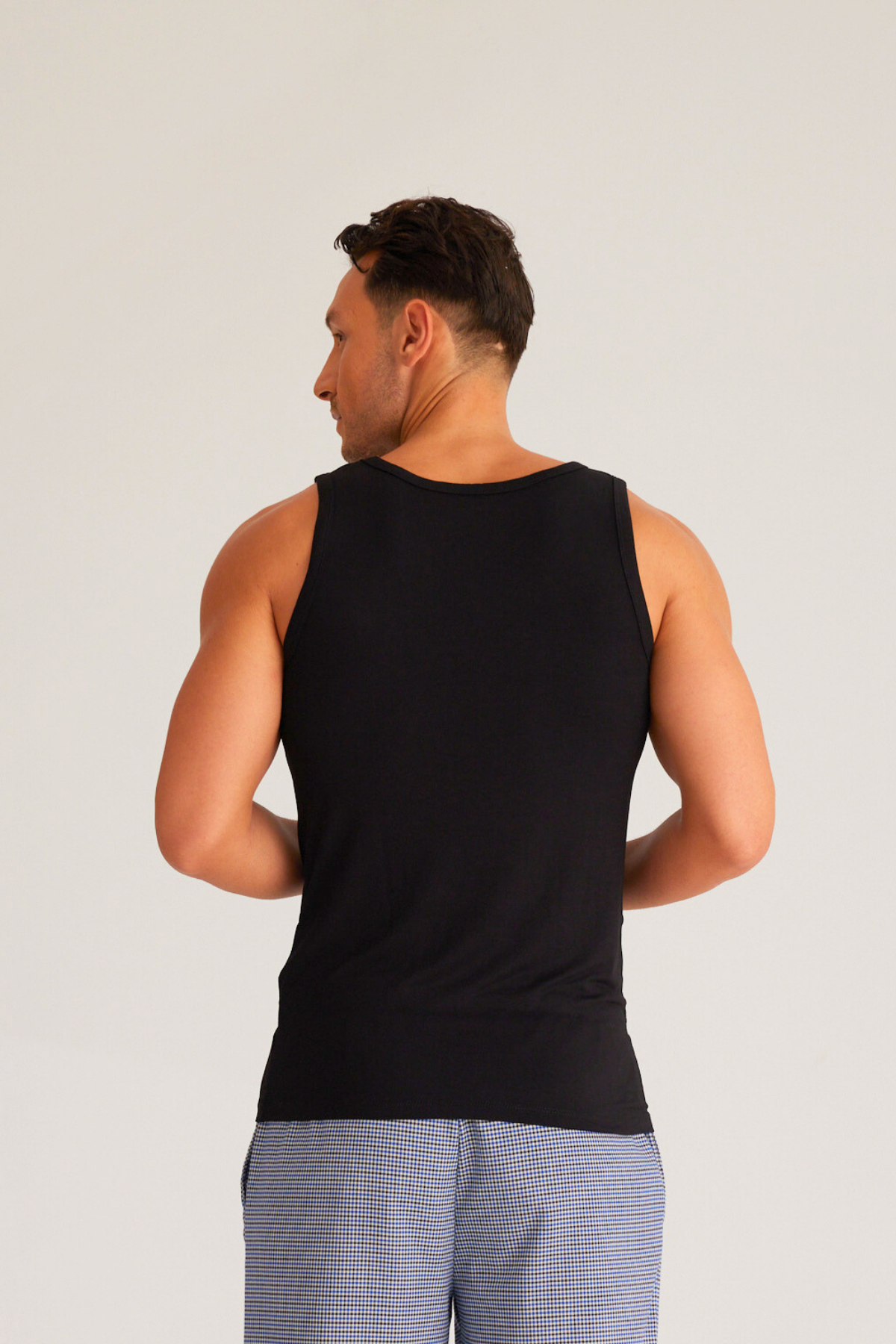 Basic New Modal Askılı Erkek Atlet SİYAH