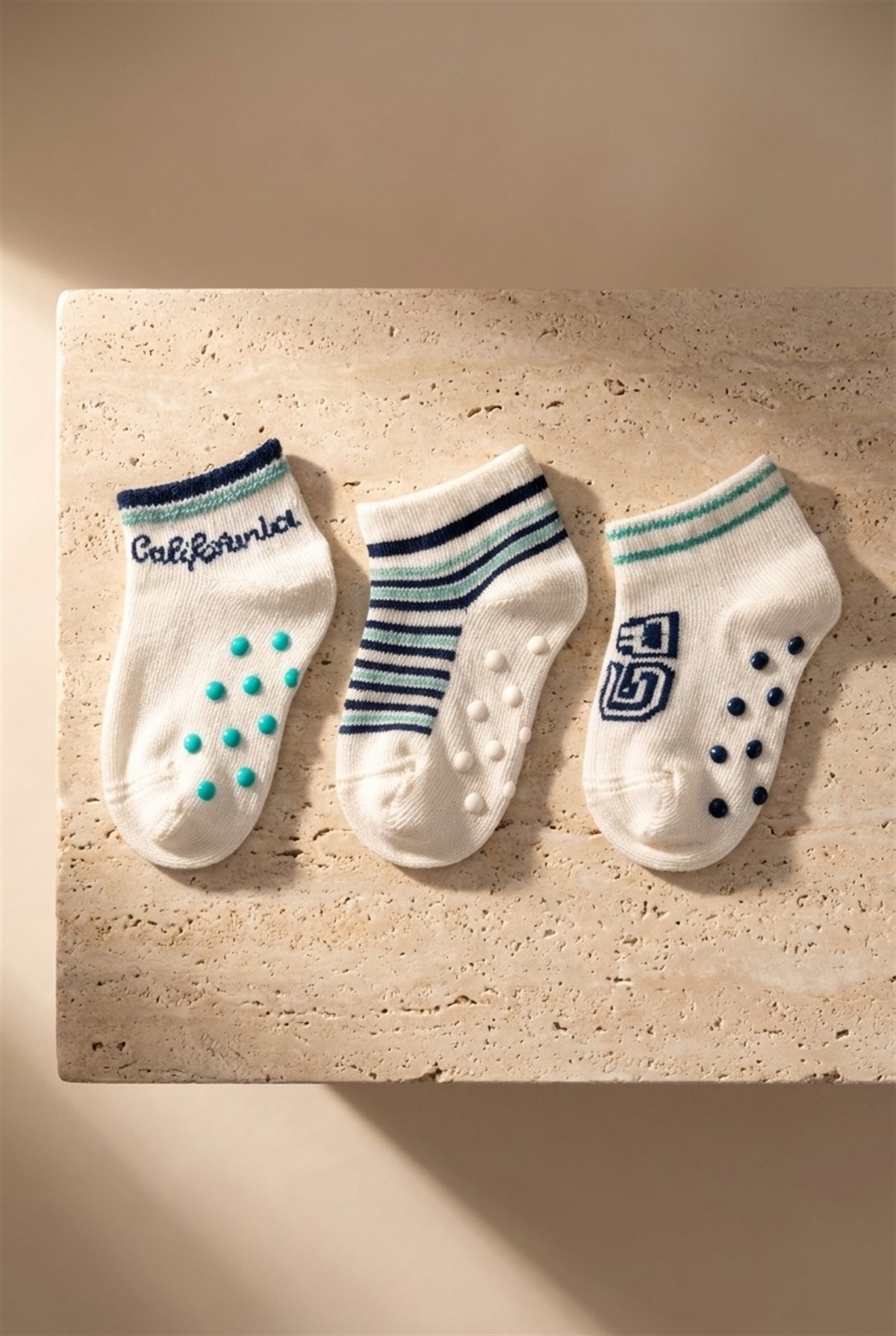Bebek 3lü California Step Çorap
