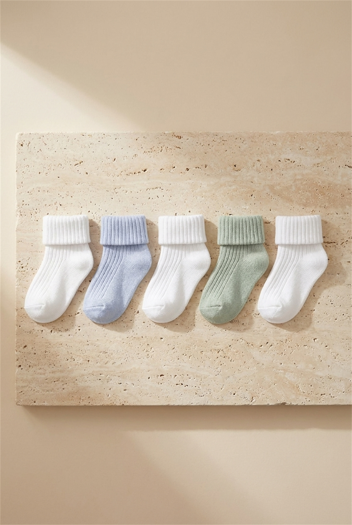 Bebek 5li Karışık Paket Soket Çorap Çok Renkli