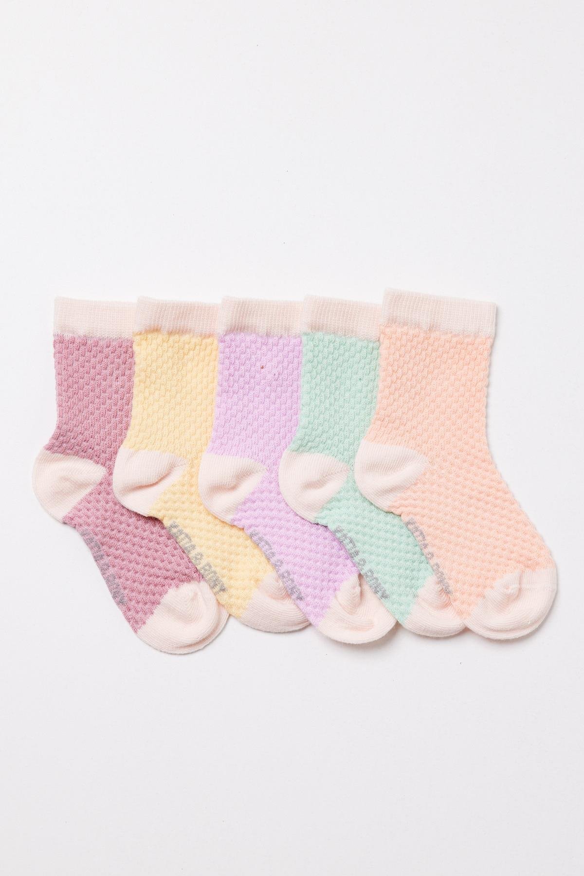 Bebek 5li Soket Çorap Çok Renkli