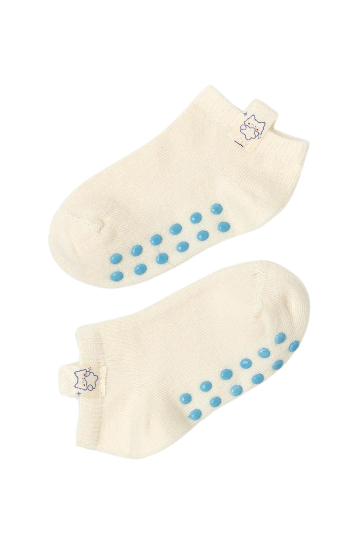Bebek Aksesuarlı 2li Step Çorap Ekru