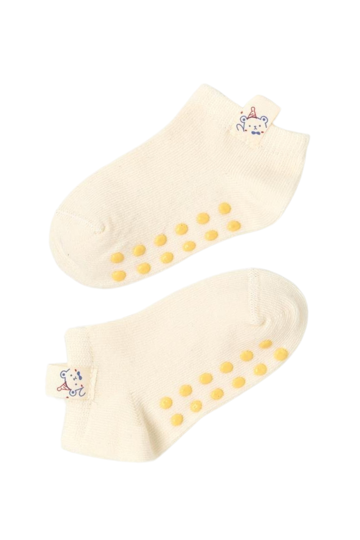 Bebek Aksesuarlı 2li Step Çorap Ekru