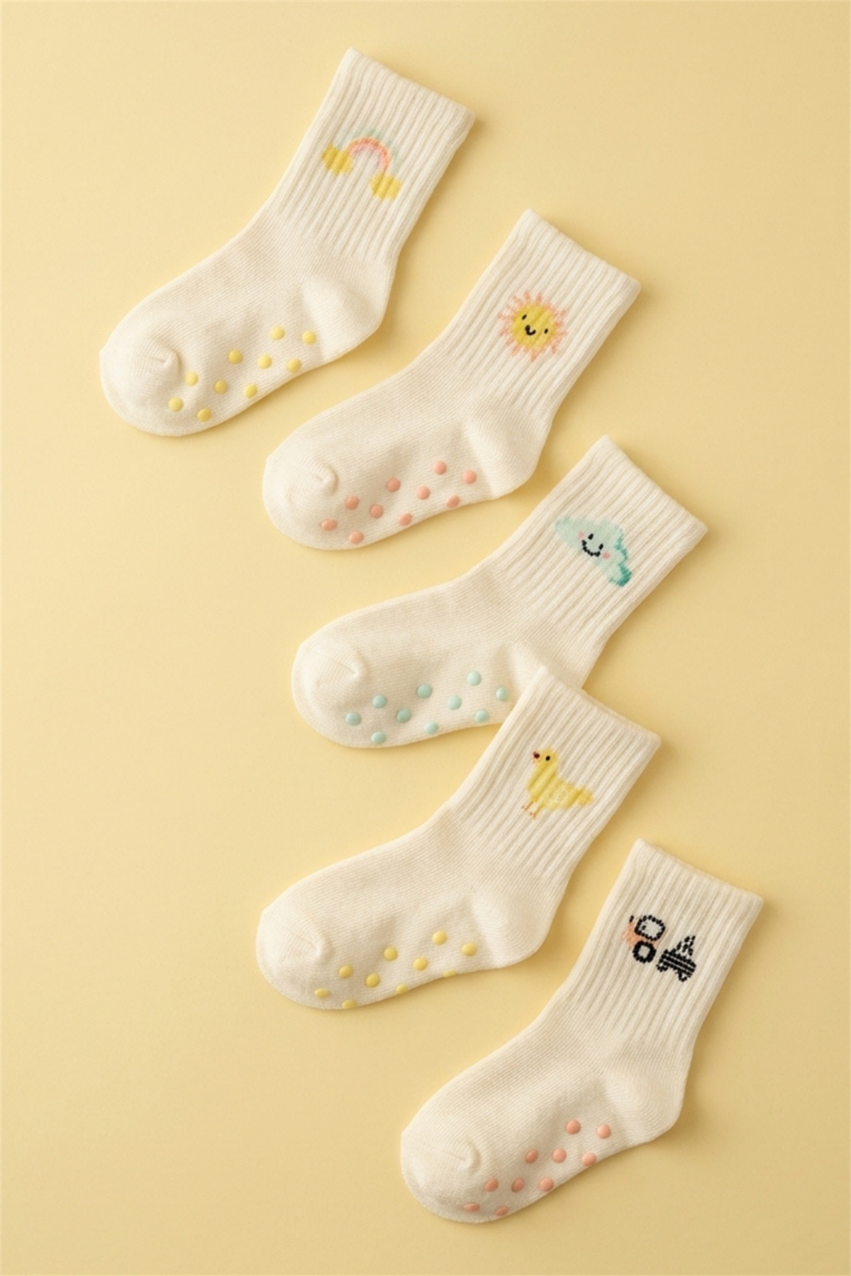 Bebek Çiftlik Temalı 5li Kutulu Soket Çorap