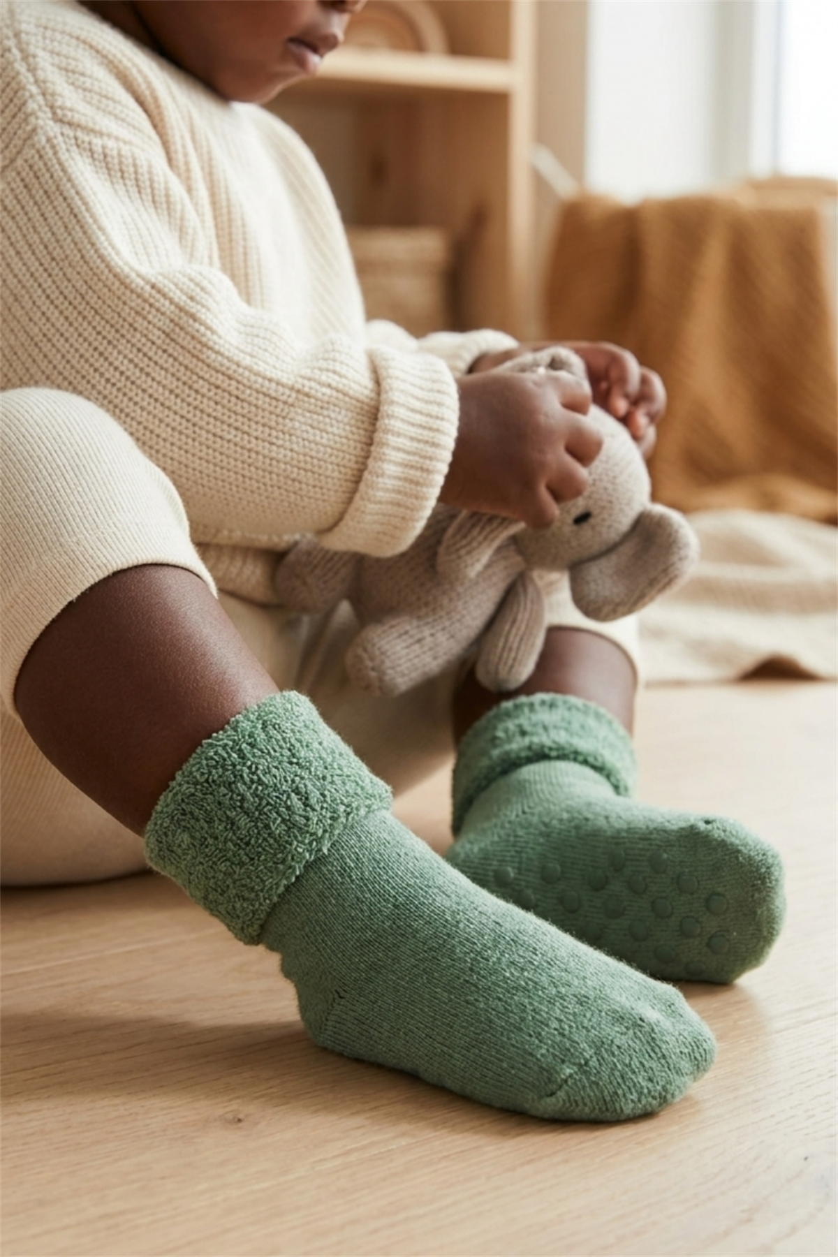 Bebek Havlu Soket Çorap Yeşil