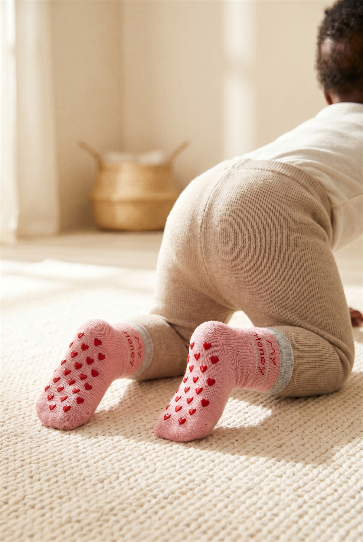 12601G1012 DESENLİ BEBEK SOKET ÇORAP Pembe