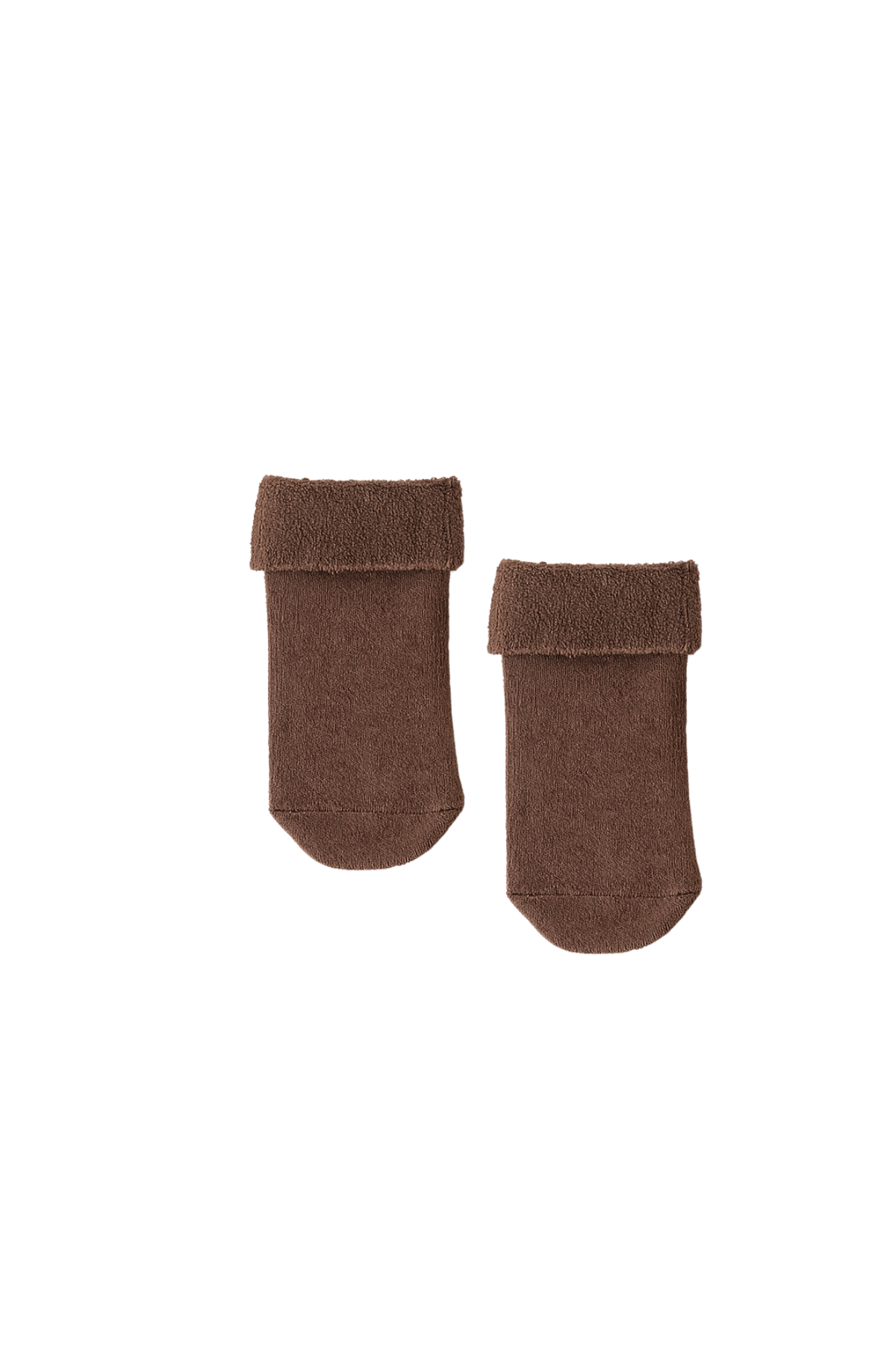 Baby Teddy 3-Piece Towel Sock Set Brown