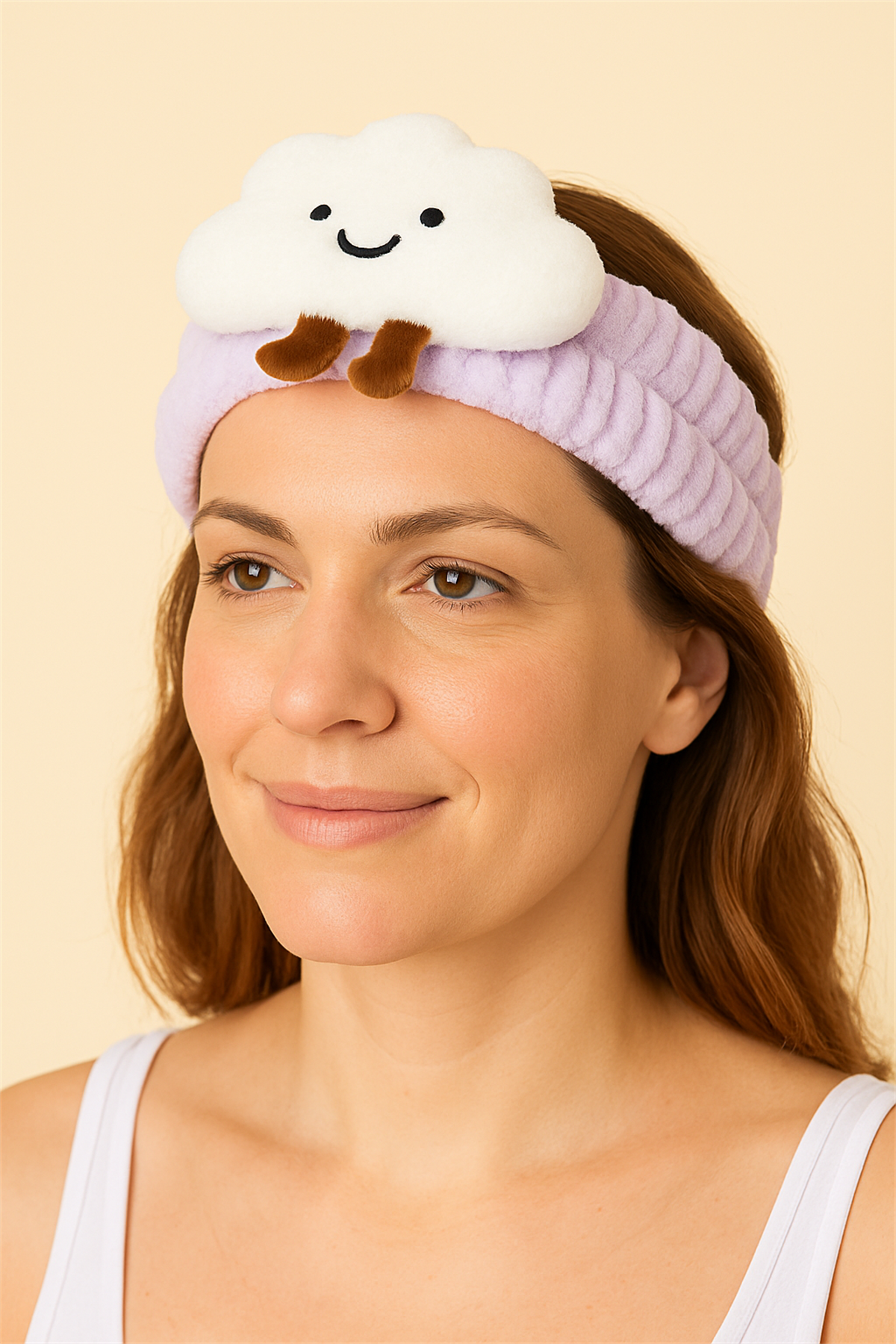 22505G2017 BULUT AKSESUARLI SAÇ BANDI Desenli