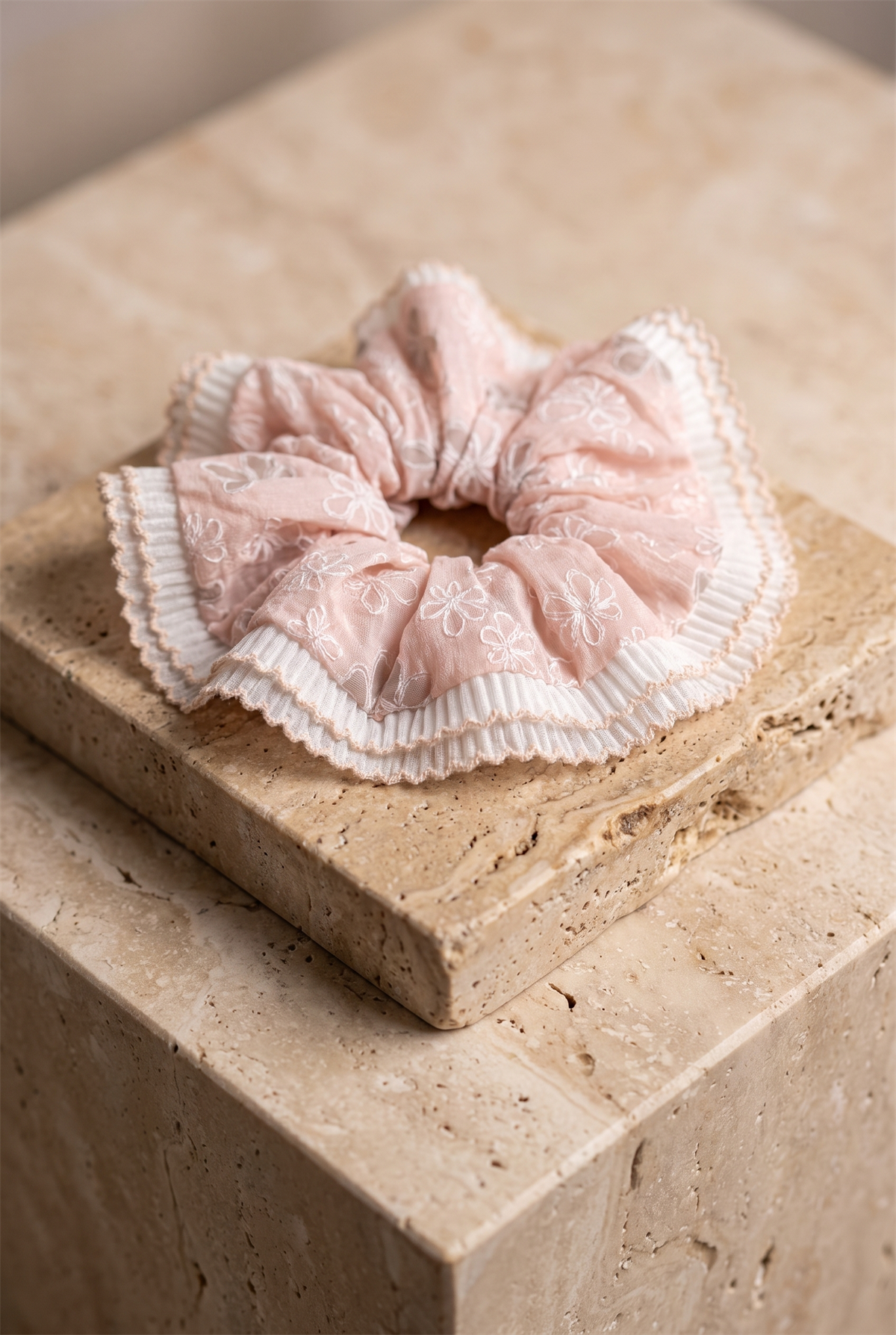 22505G2379 ÇİÇEK DESEN FIRFIRLI TOKA-26449 Pembe