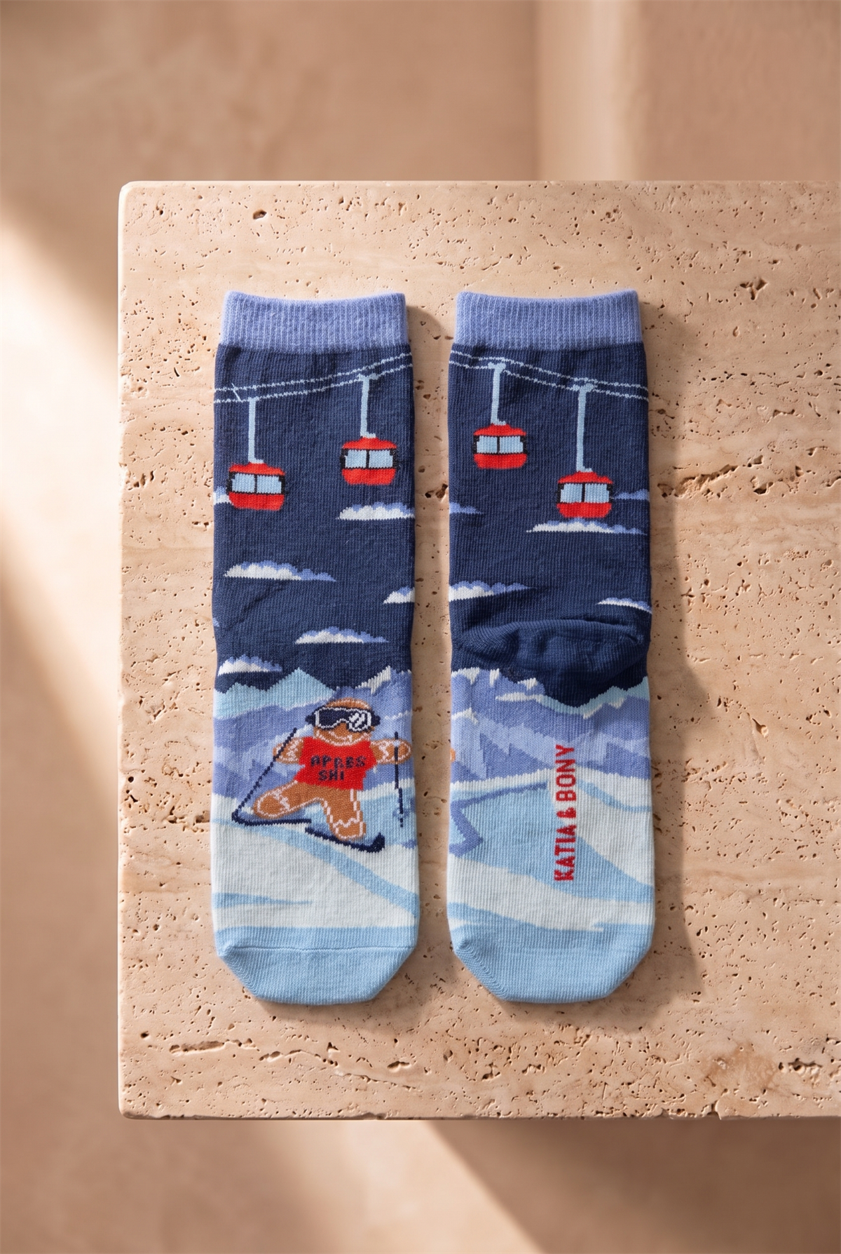 Çocuk 2li Snowboard Kutulu Soket Çorap