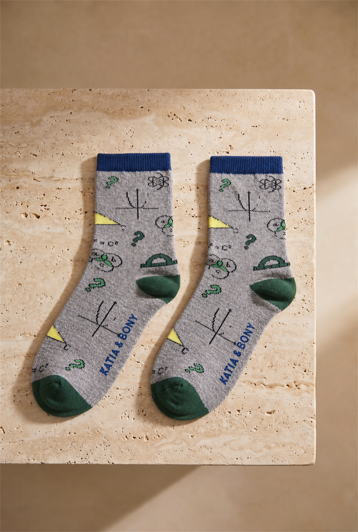 3Pck Geometry Chıldrens Socket Socks Patterned