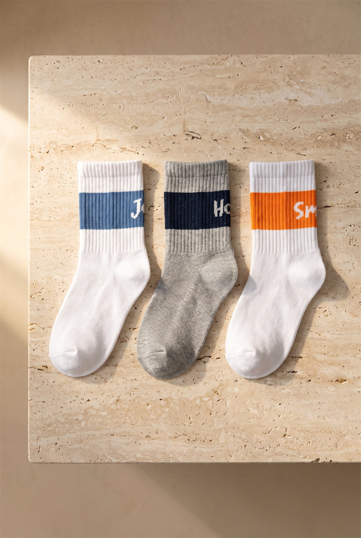 3Pck Chıldrens Socket Socks Patterned