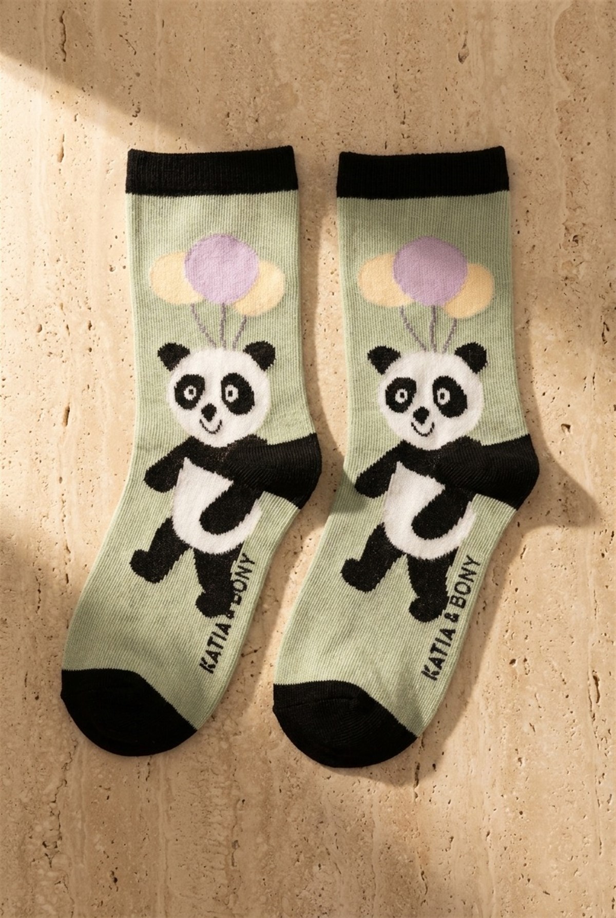 4Pck Panda Pattern Chıldrens Socks Socks Patterned