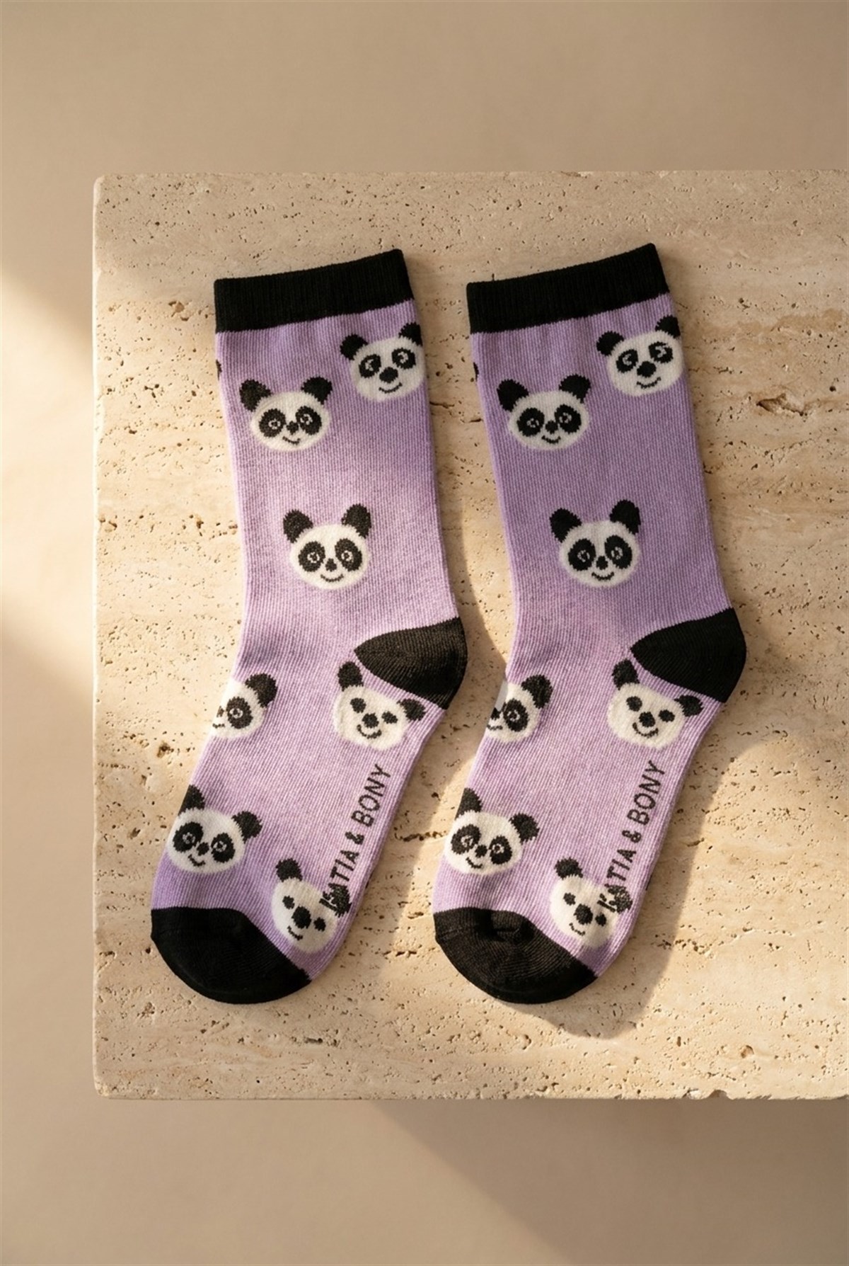 4Pck Panda Pattern Chıldrens Socks Socks Patterned