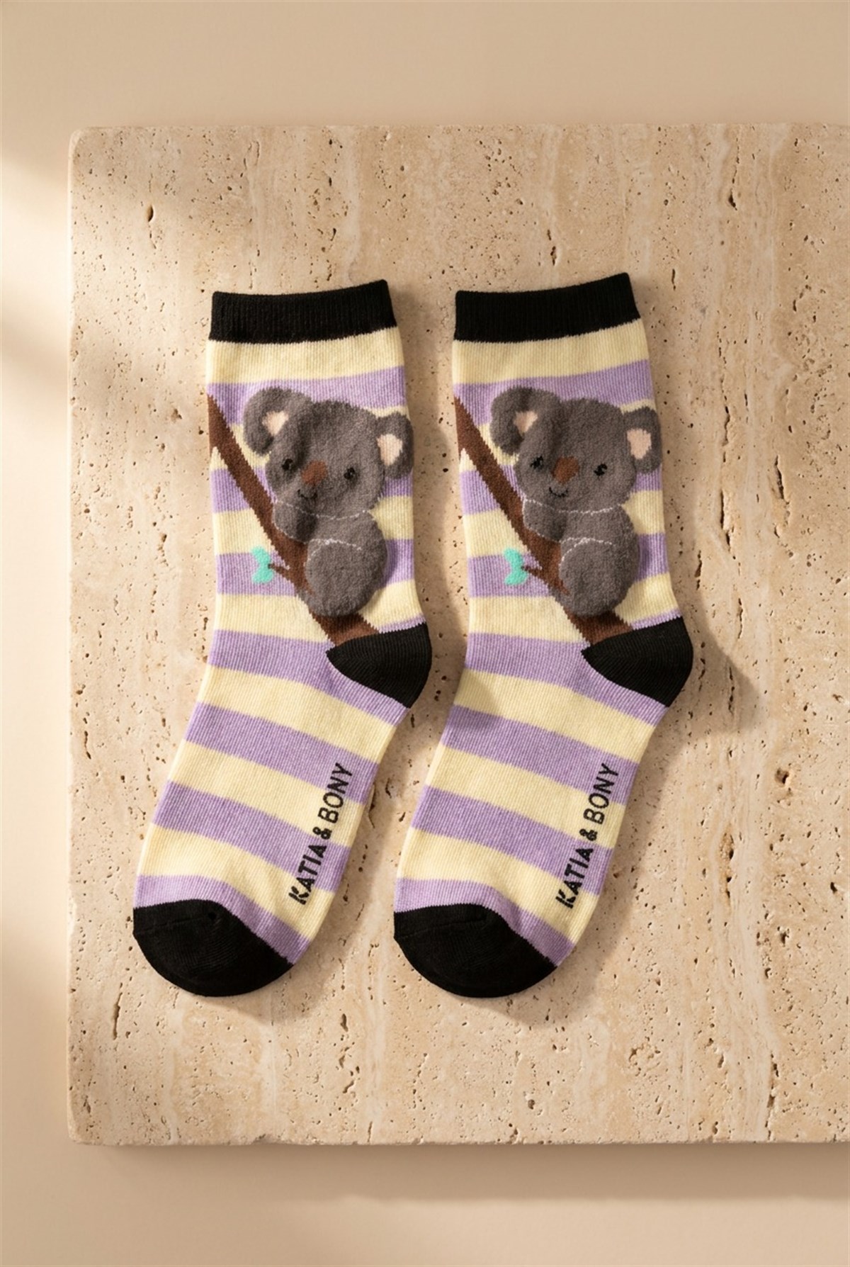 4Pck Panda Pattern Chıldrens Socks Socks Patterned