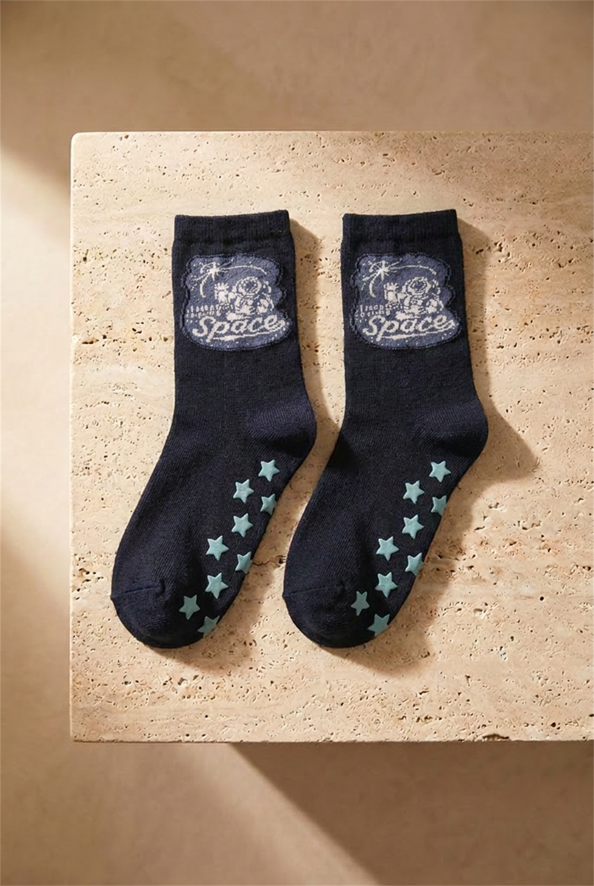 4Pck Space Pattern Chıldrens Socket Socks Patterned