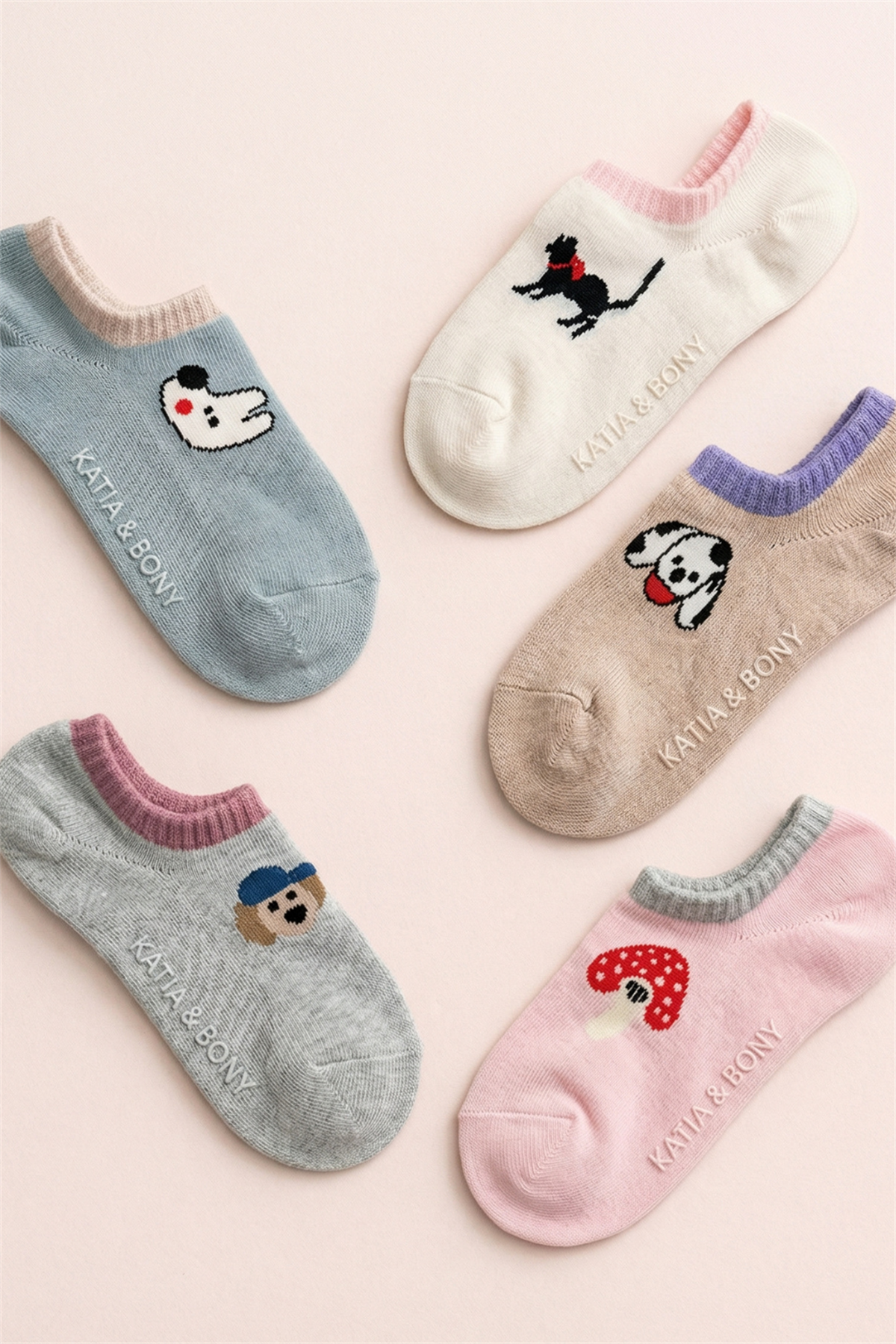 Çocuk 5li Desenli Step Çorap Çok Renkli