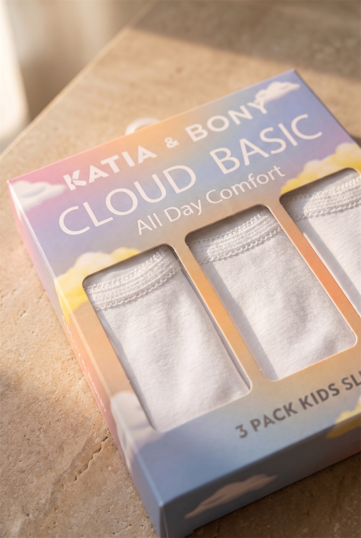 Çocuk Basic Kutulu 3lü Beyaz Atlet