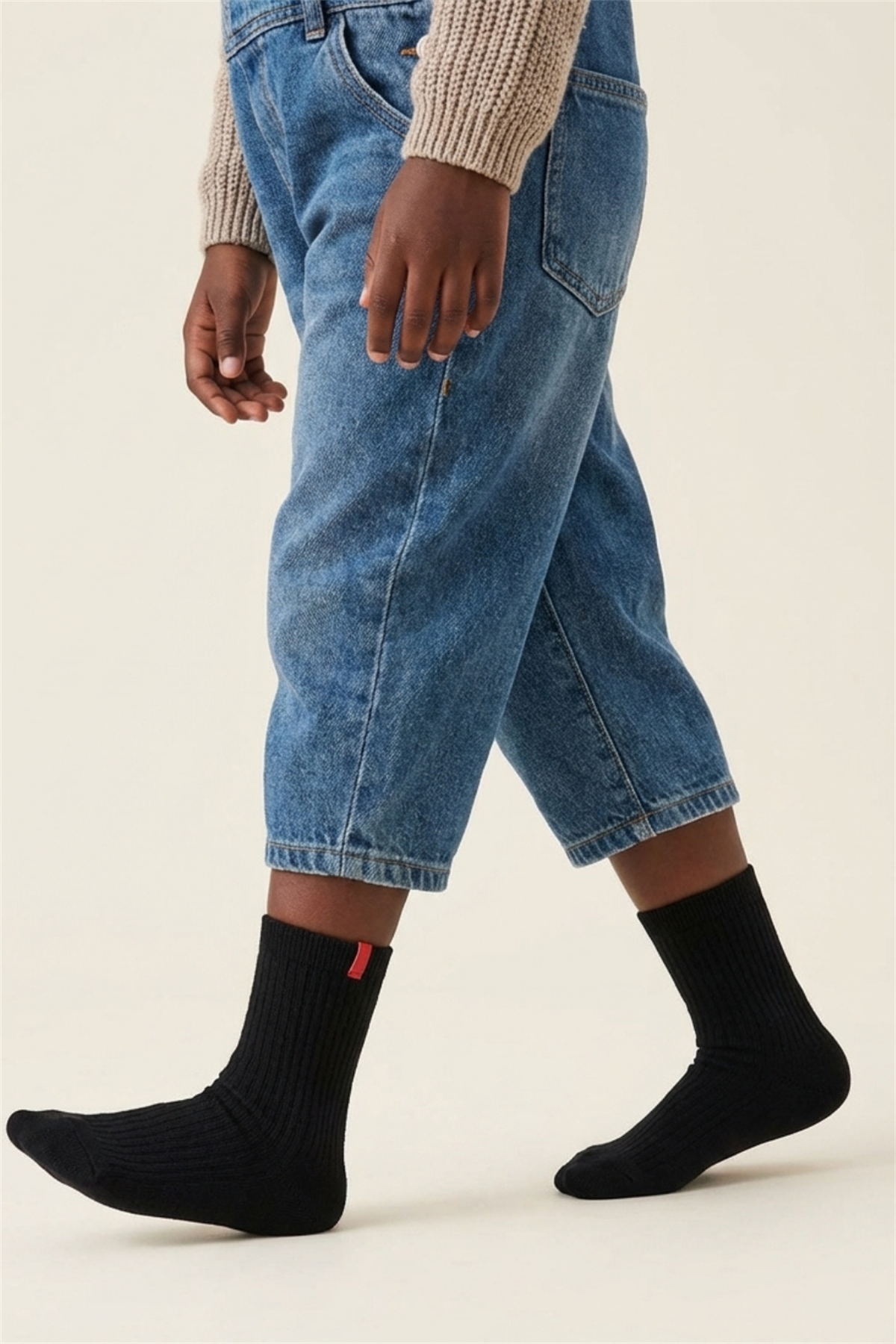 Çocuk Basic Soket Çorap Siyah