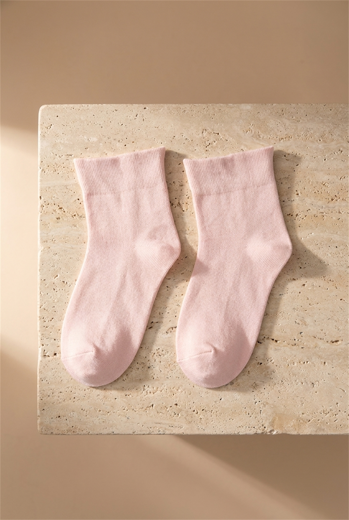 Çocuk Bileği Fırfırlı Step Çorap Pembe
