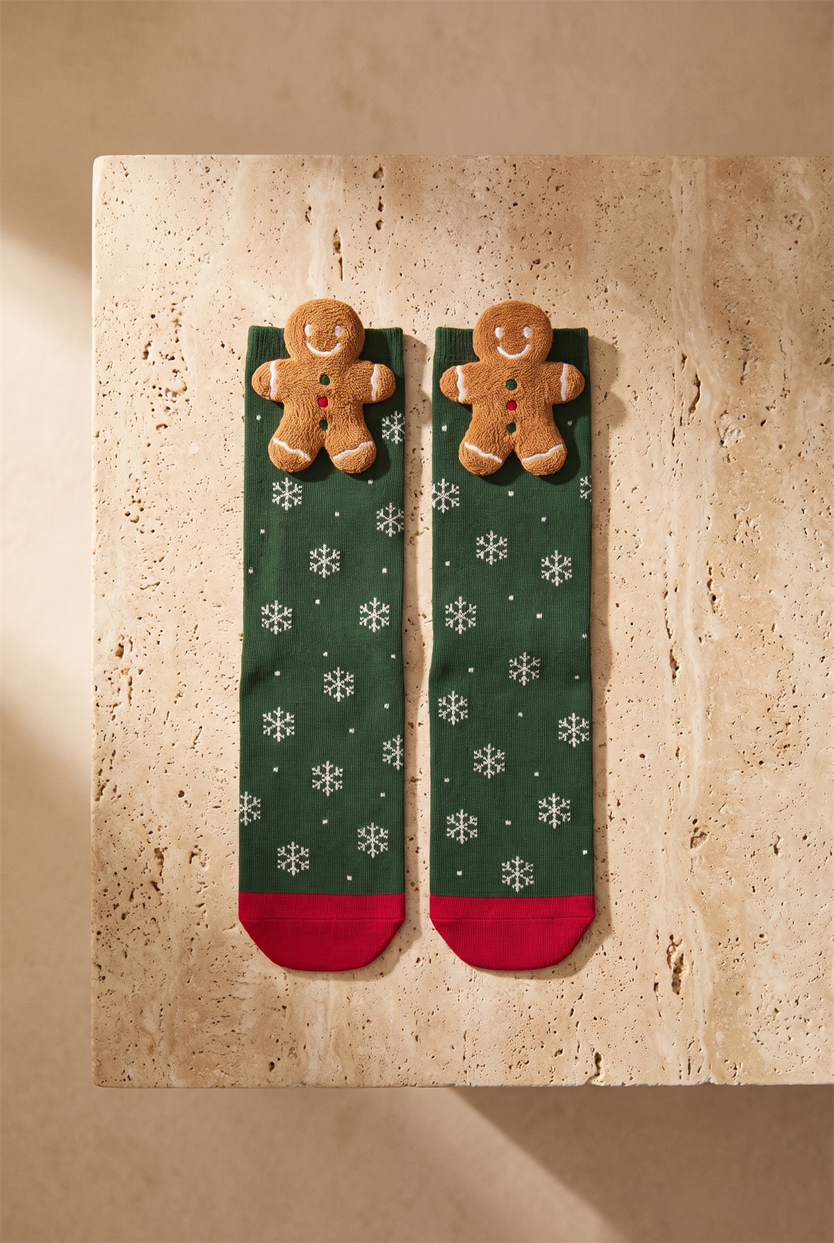 Çocuk Ginger Breadman Kutulu Yılbaşı Soket Çorap