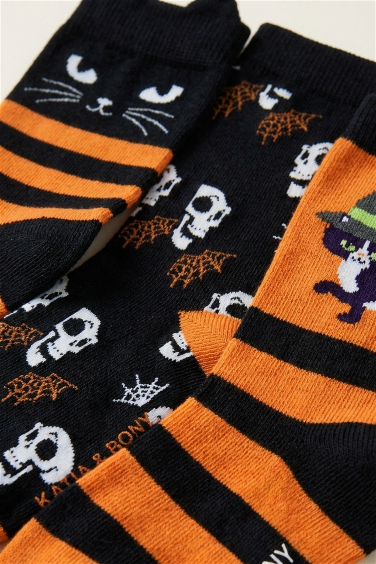 Çocuk Halloween Baskılı 3lü Kutulu Soket Çorap