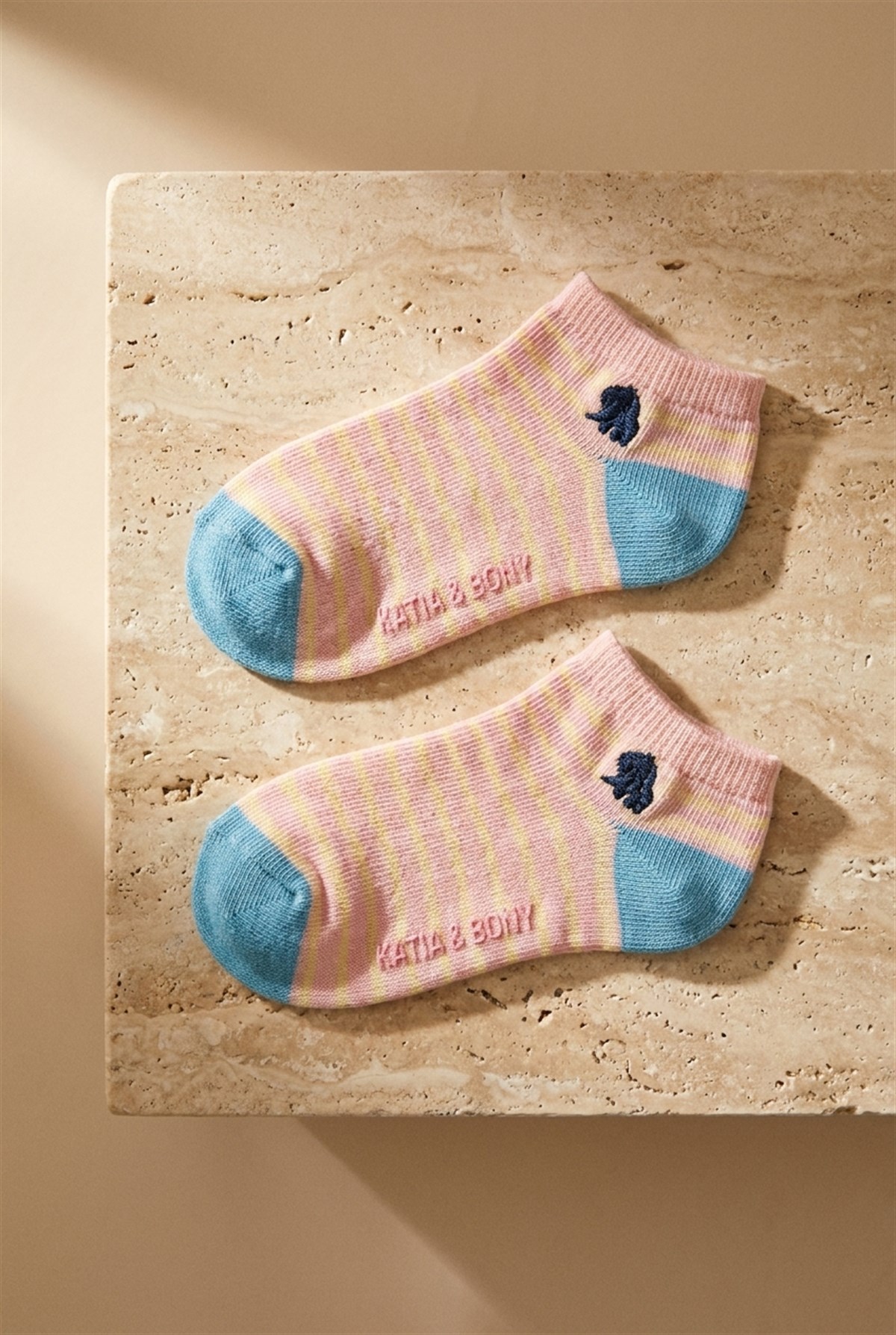 Çocuk Hayvan Desenli 4lü Paket  Step Çorap Çok Renkli