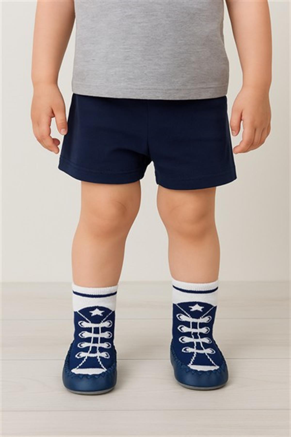 22501G7002 BAĞCIK DESENLİ ÇOCUK MAKOSEN Lacivert