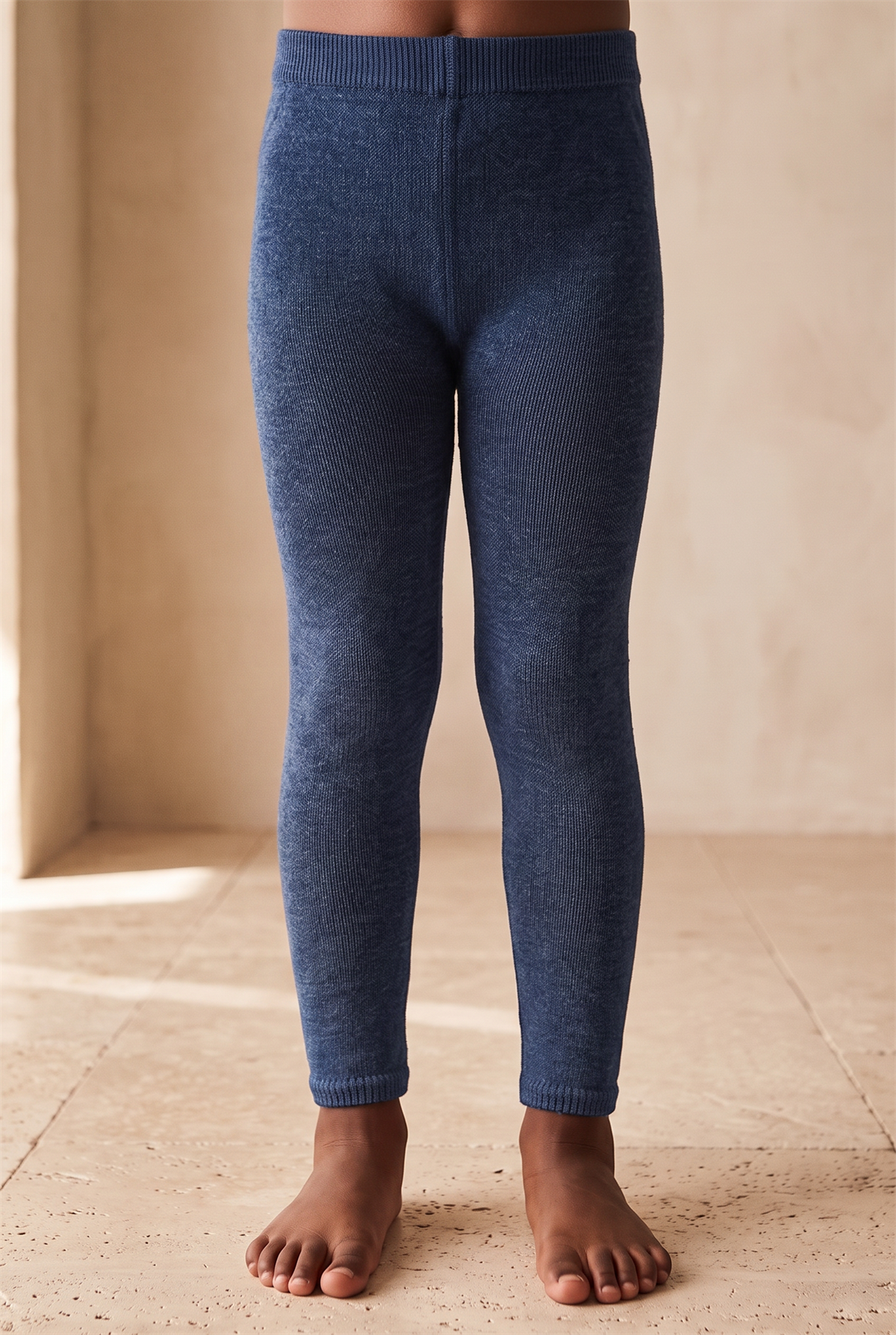 Childrens Cotton Tights Navy Blue