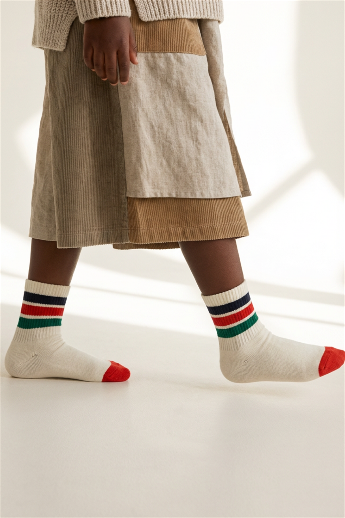 22501G2029 2PCK GÖZ BASKILI ÇOCUK SOKET ÇORAP Patterned