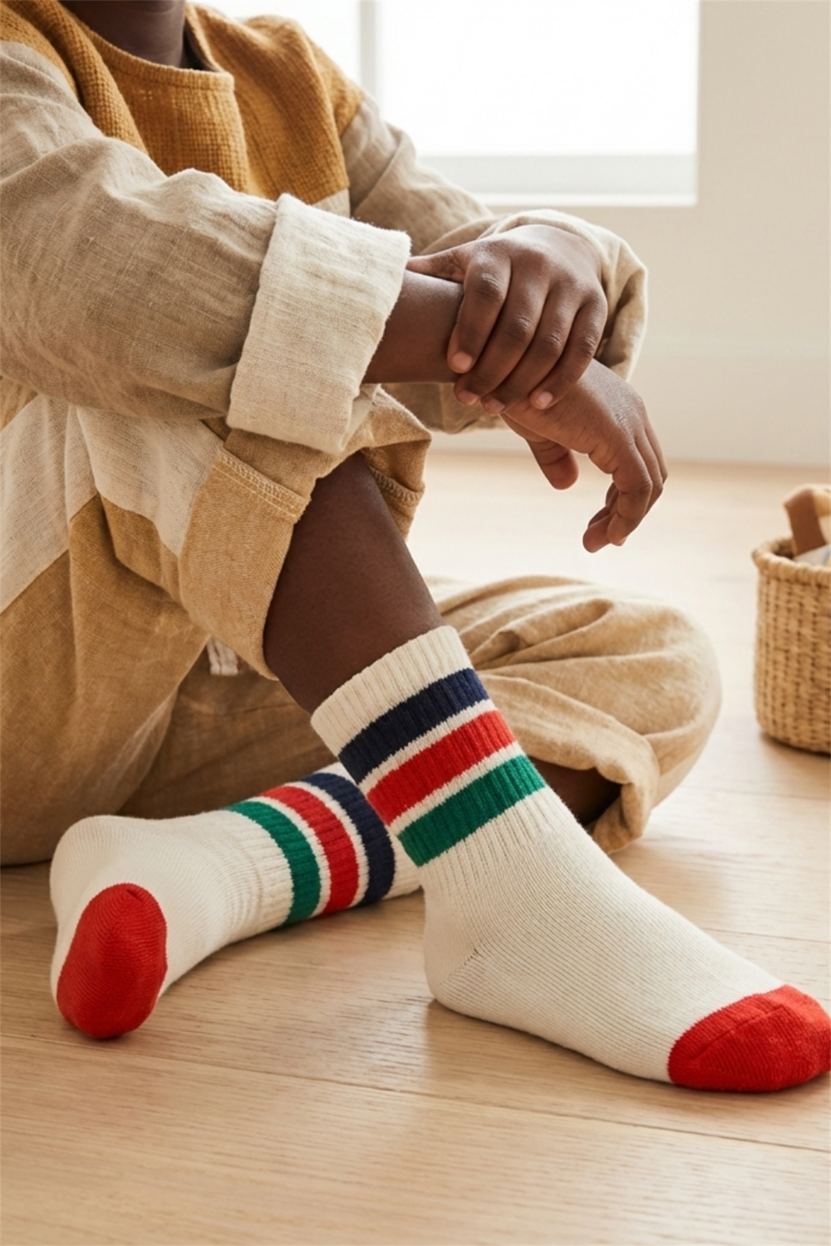 22501G2029 2PCK GÖZ BASKILI ÇOCUK SOKET ÇORAP Patterned