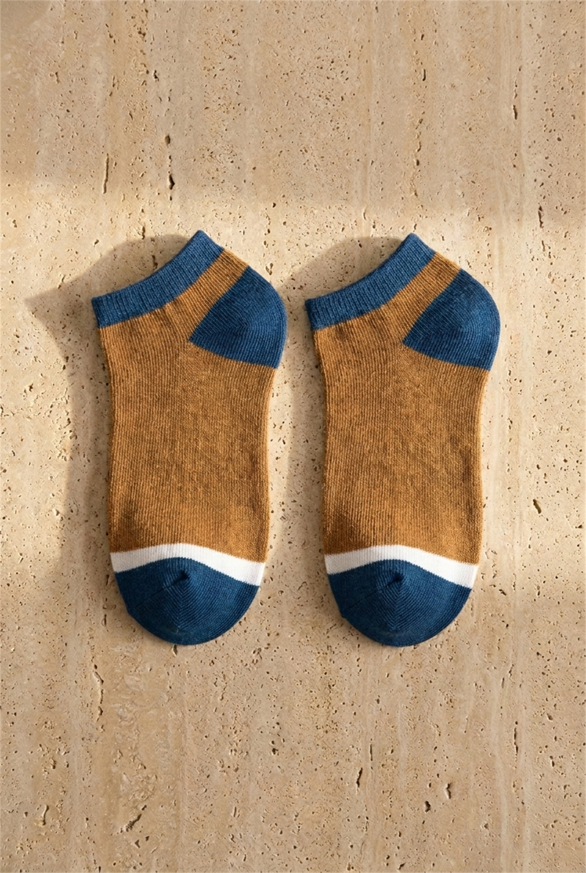12601G2049 RENKLİ ÇOCUK STEP ÇORAP BROWN
