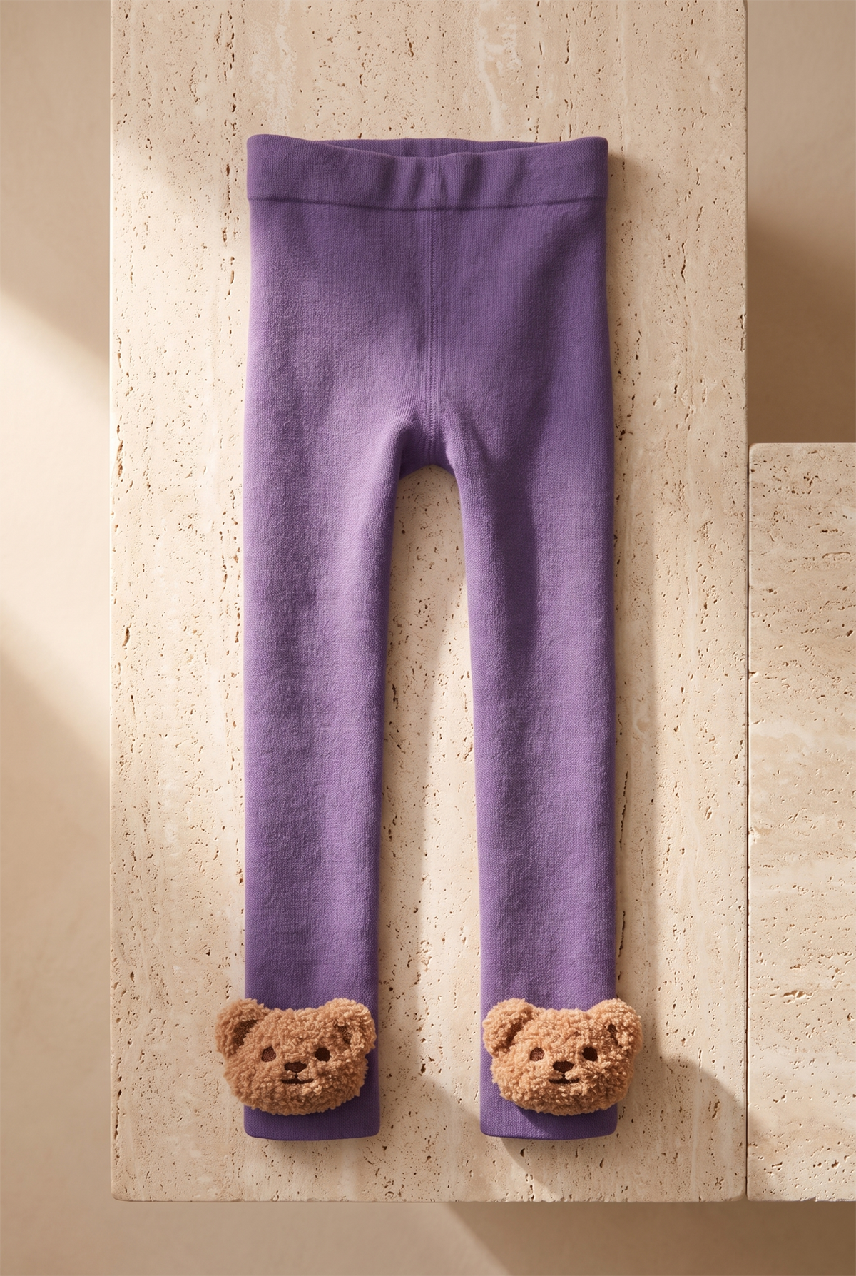 22501G2031 TEDDY AKSESUARLI İÇİ HAVLU TAYT PURPLE