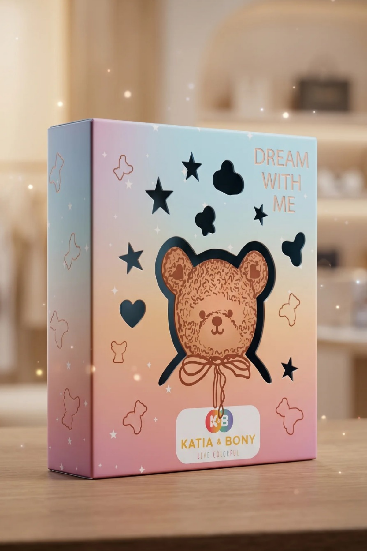 Çocuk Teddy Desenli Kutulu Pijama Takımı