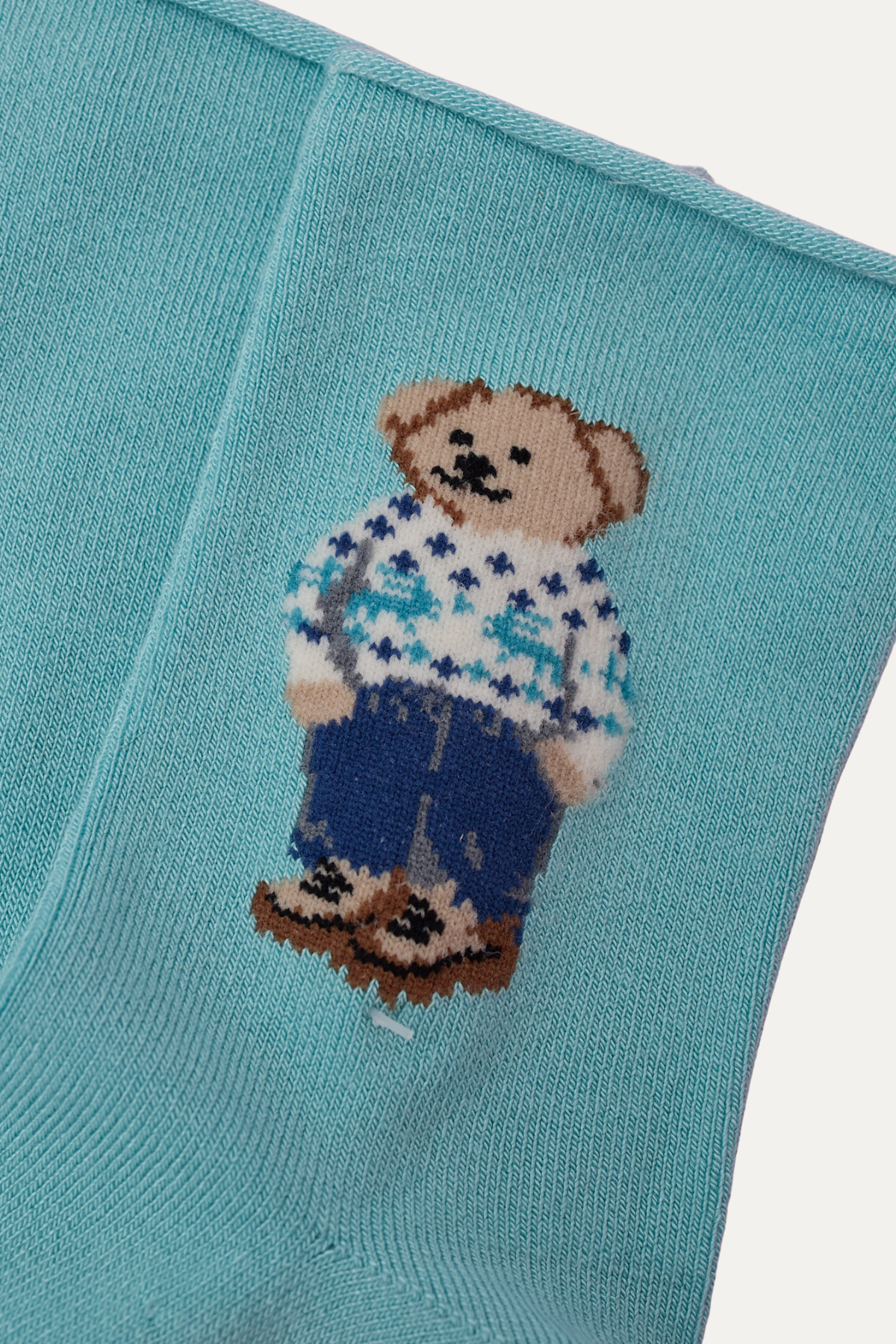 12501G1011 TEDDYLİ LASTİKSİZ MODAL ÇOCUK SOKET ÇORAP MAVİ