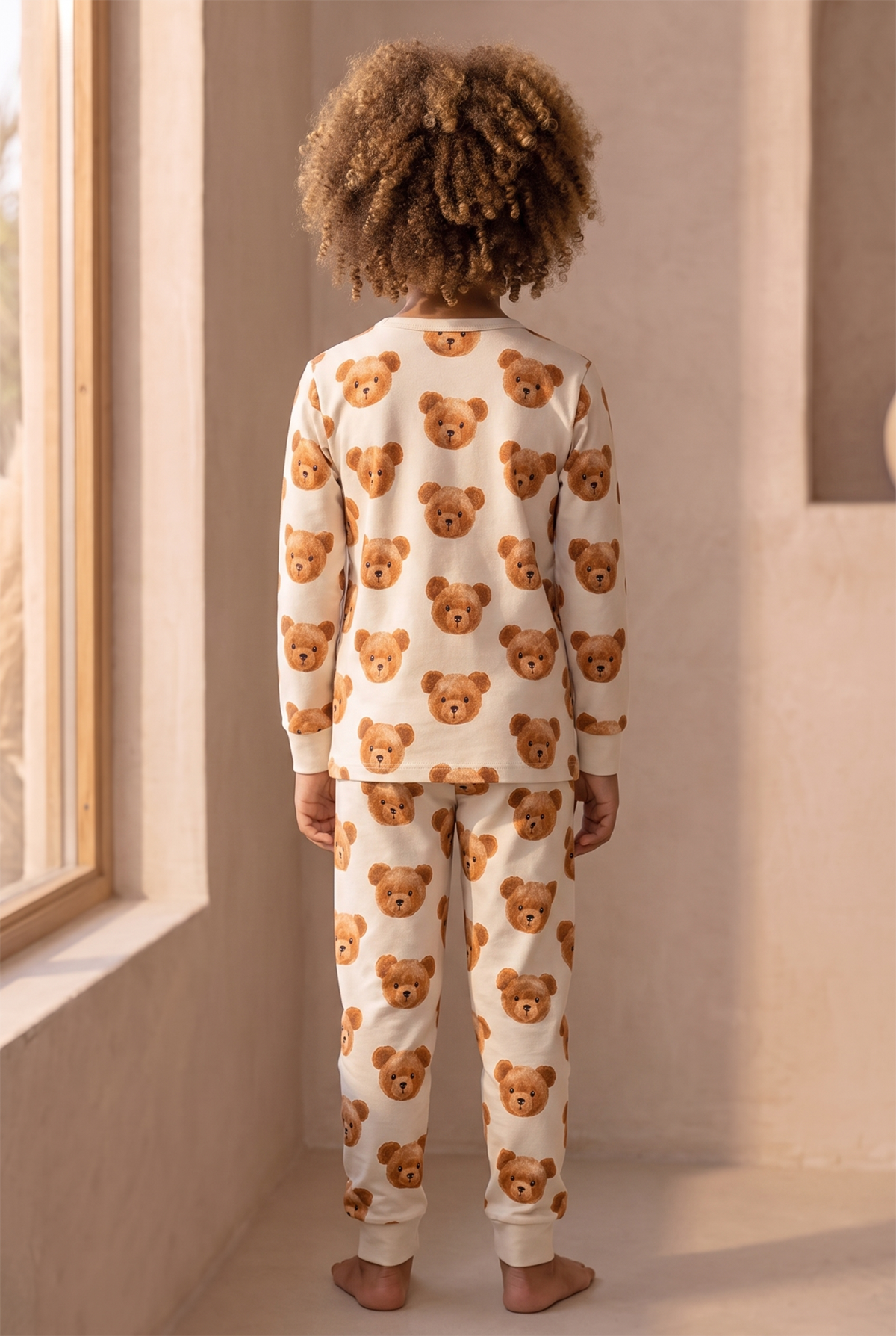 22512G2012 TEDDY ÇOCUK PİJAMA TAKIM Patterned