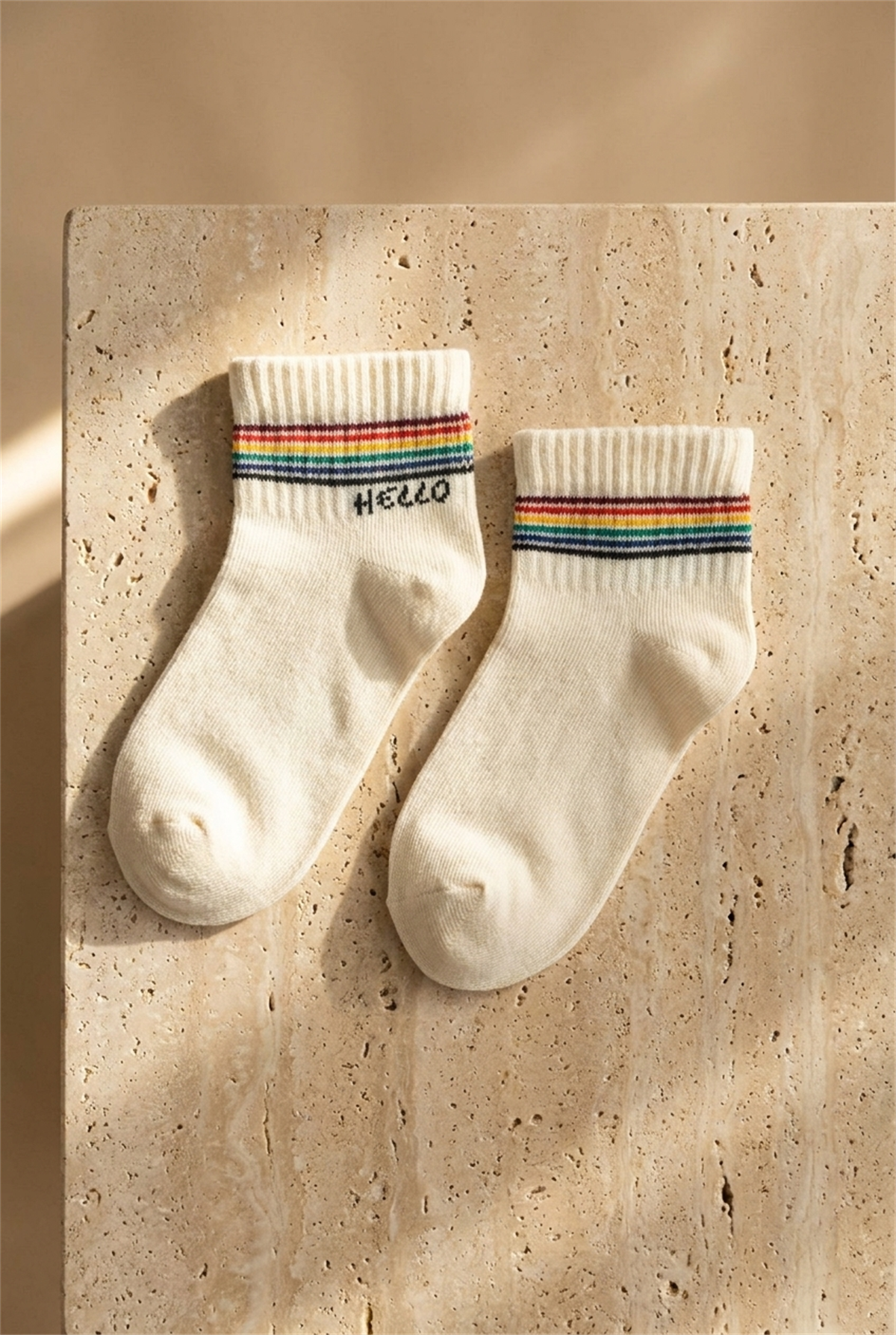 Childrens Tennis Patterned 4-Pack Sock