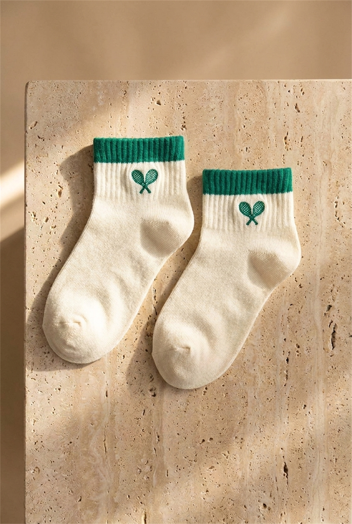 Childrens Tennis Patterned 4-Pack Sock
