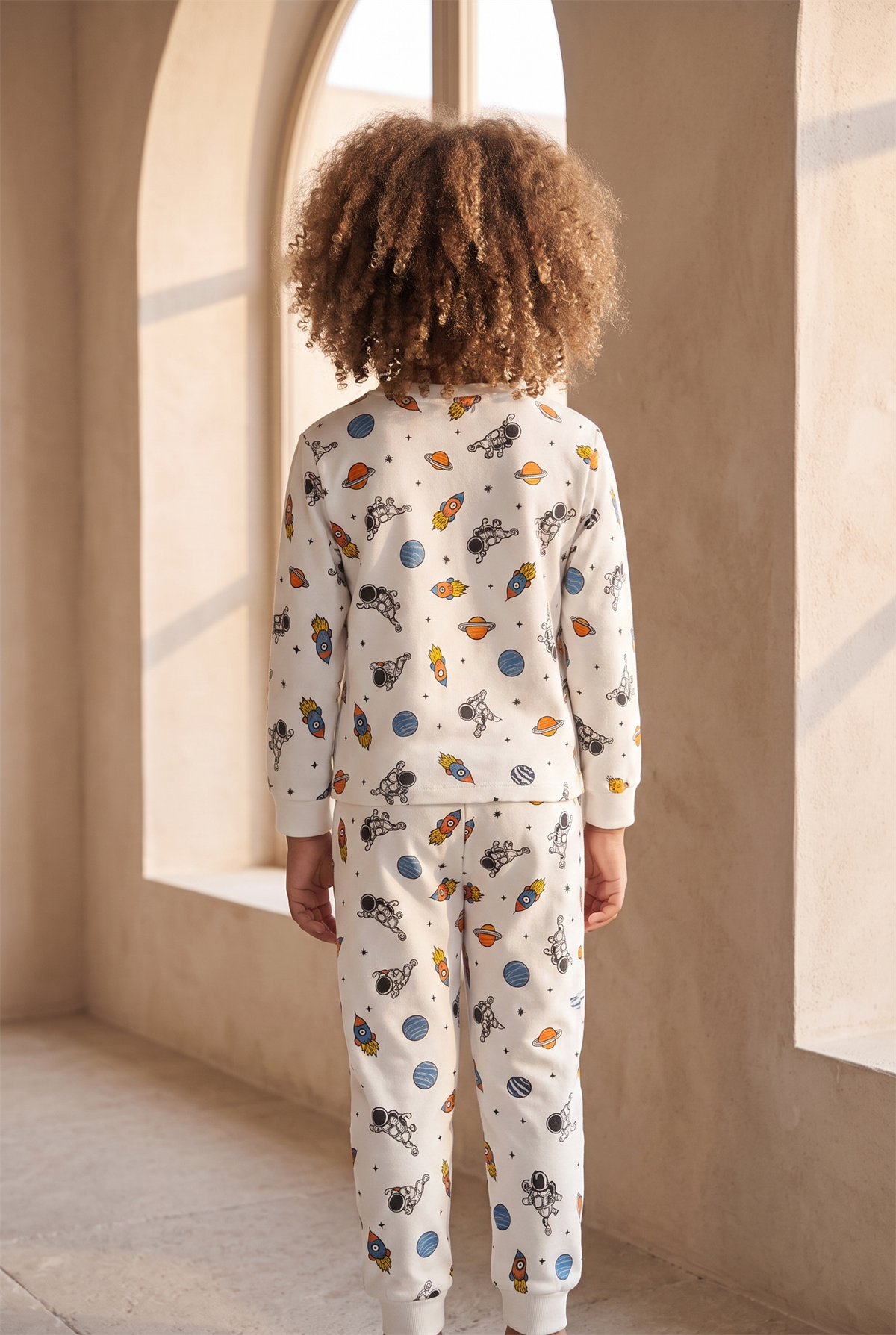 22512G2006 SPACE ÇOCUK PİJAMA TAKIM Patterned