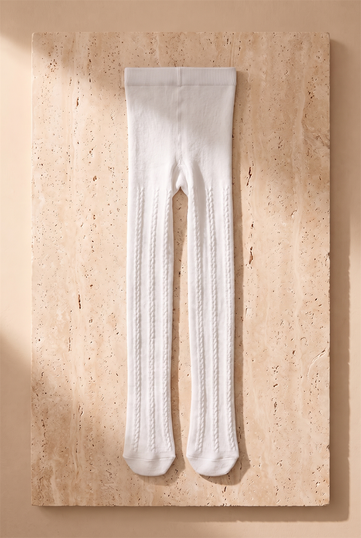 Chain Detailed Pantyhose White