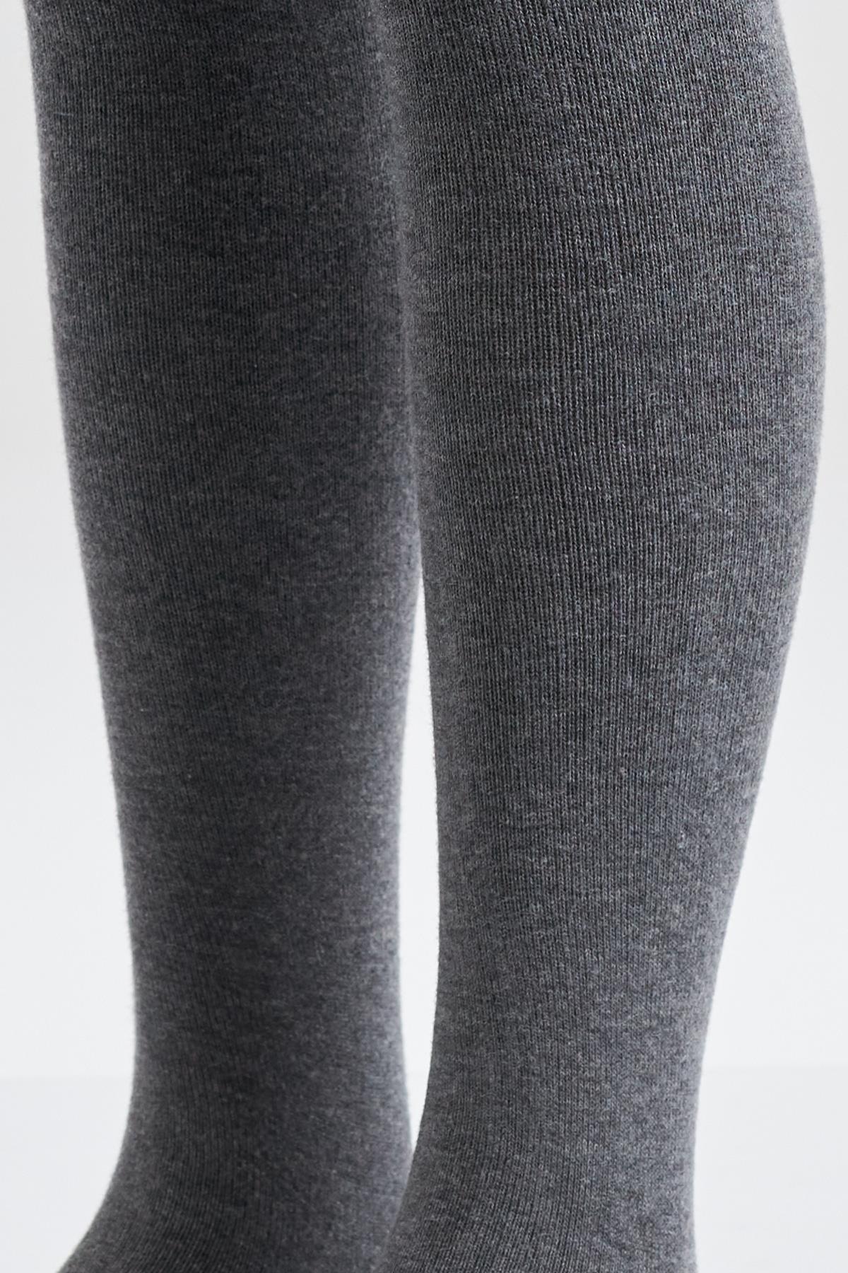 Cotton Basic Çocuk Külotlu Çorap Antrasit