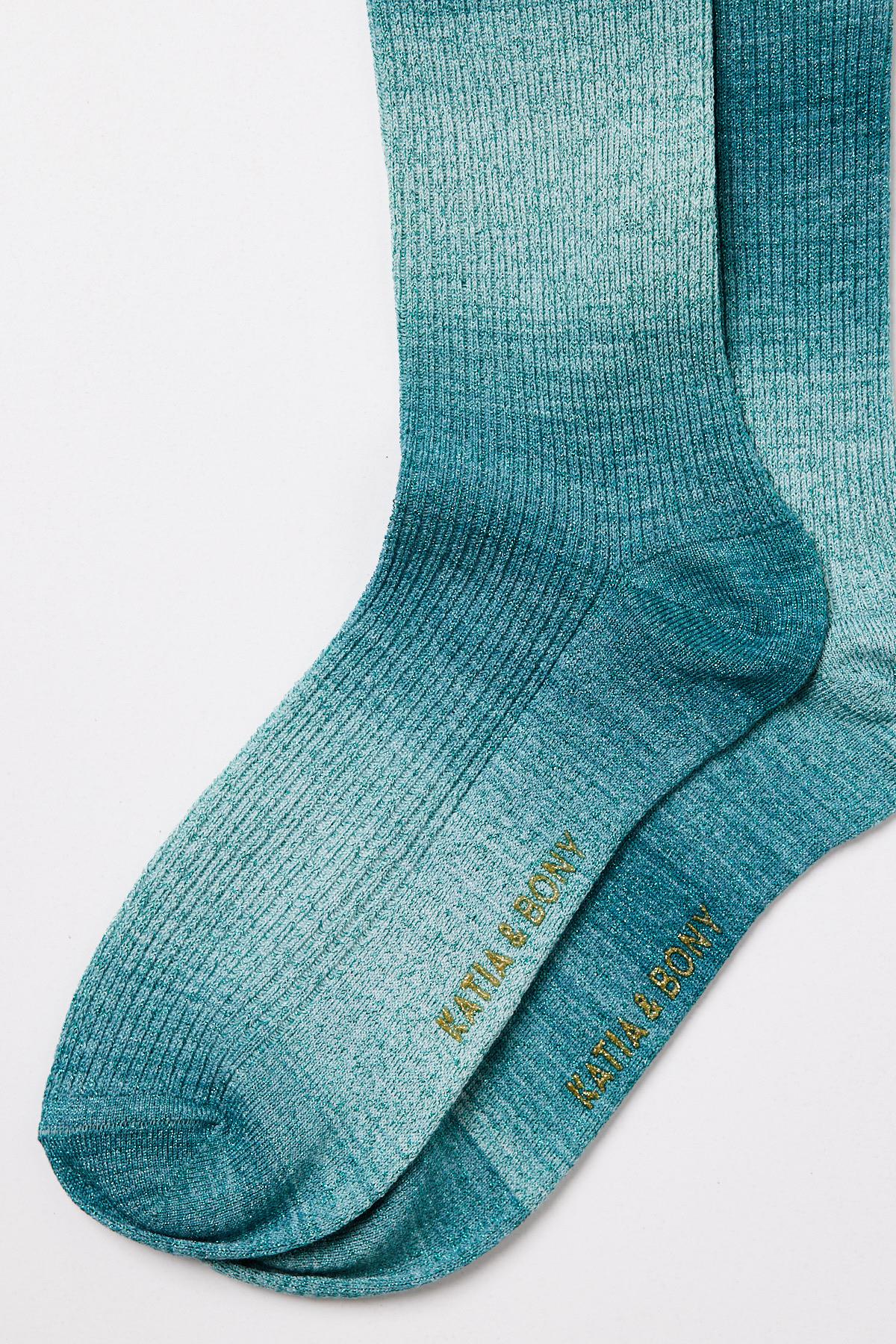 Womens Degrade Sock Green