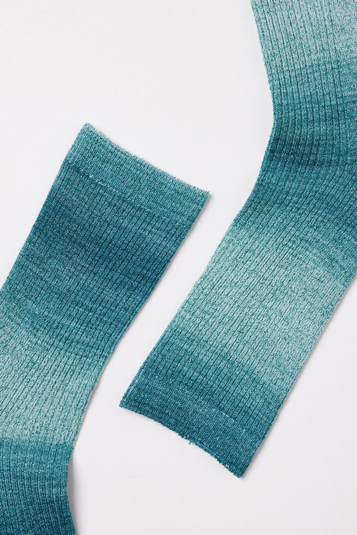 Womens Degrade Sock Green