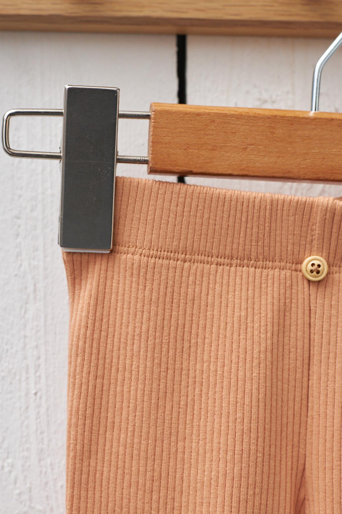 Fitilli  Basıc Çocuk Tayt Pudra