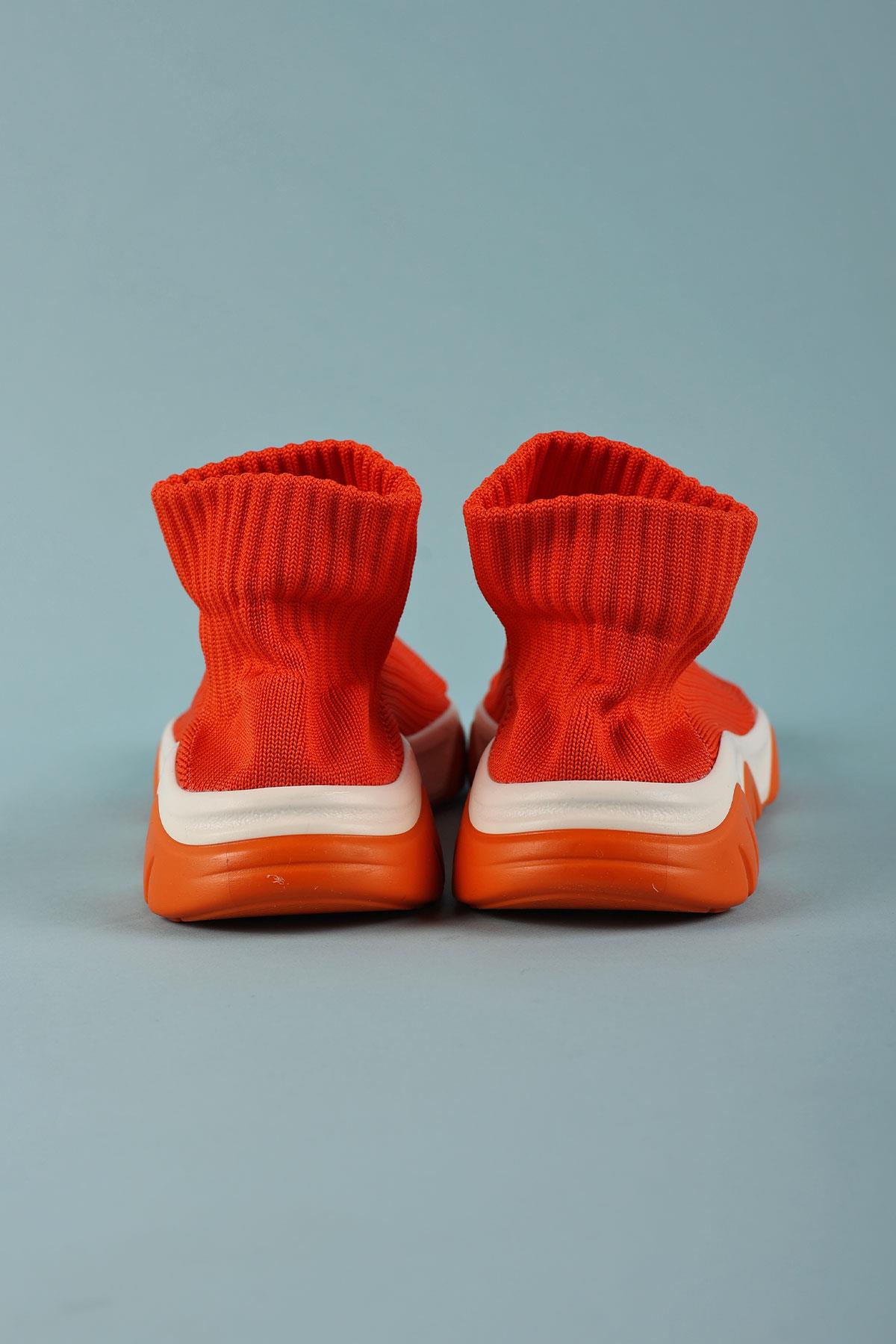 Derby Çorap Ayakkabı Turuncu