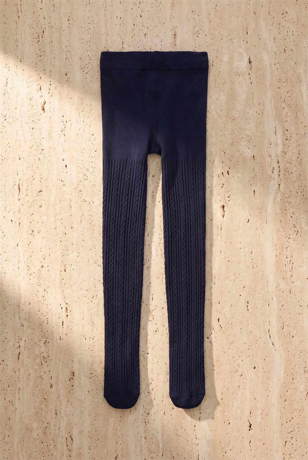 Patterned Kids Pantyhose Navy Blue